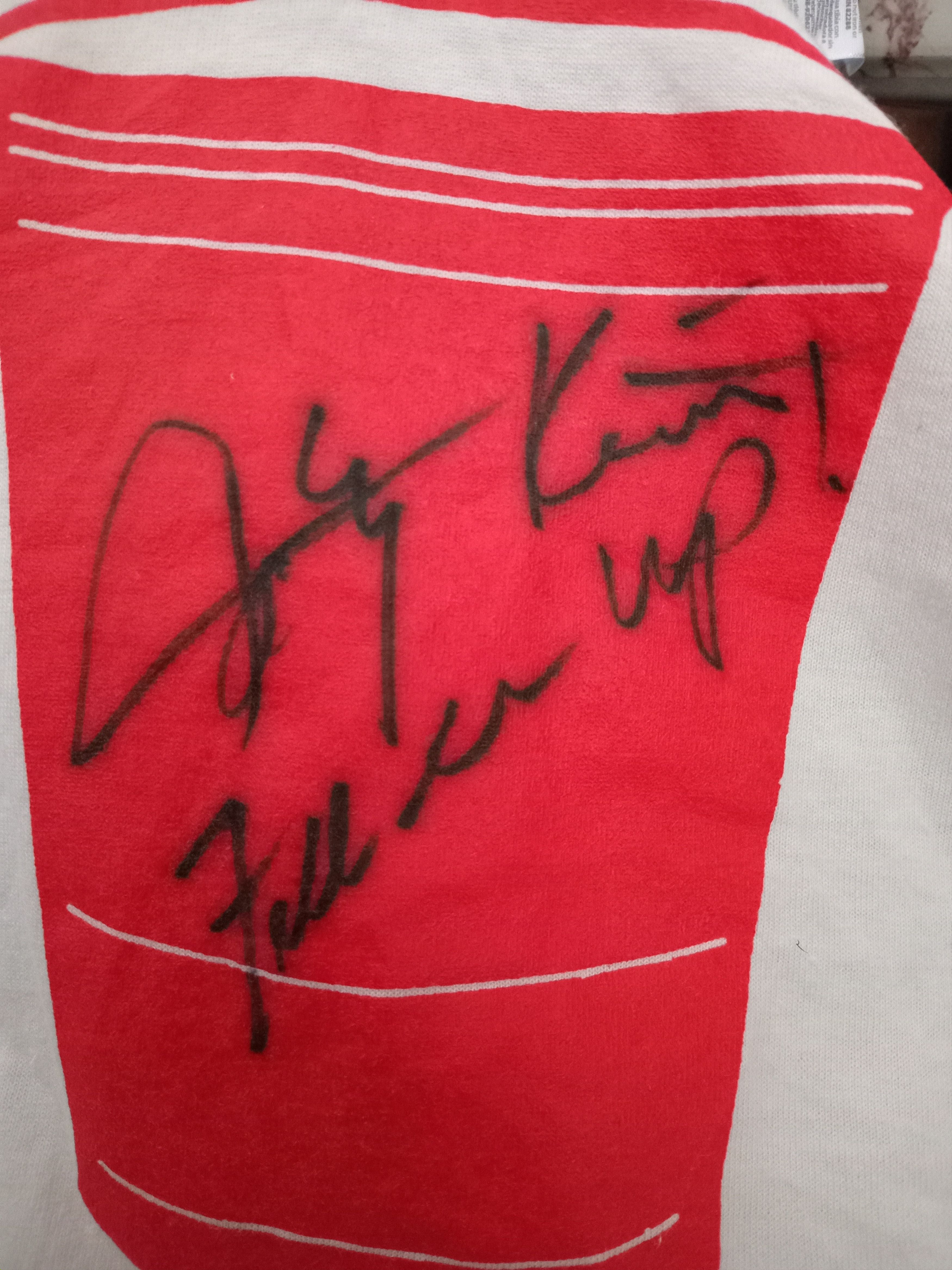 Jerzees RED SOLO CUP JERZEES T-SHIRT SIGNED BY TOBY KEITH 3XL Size US XXL / EU 58 / 5 - 4 Thumbnail