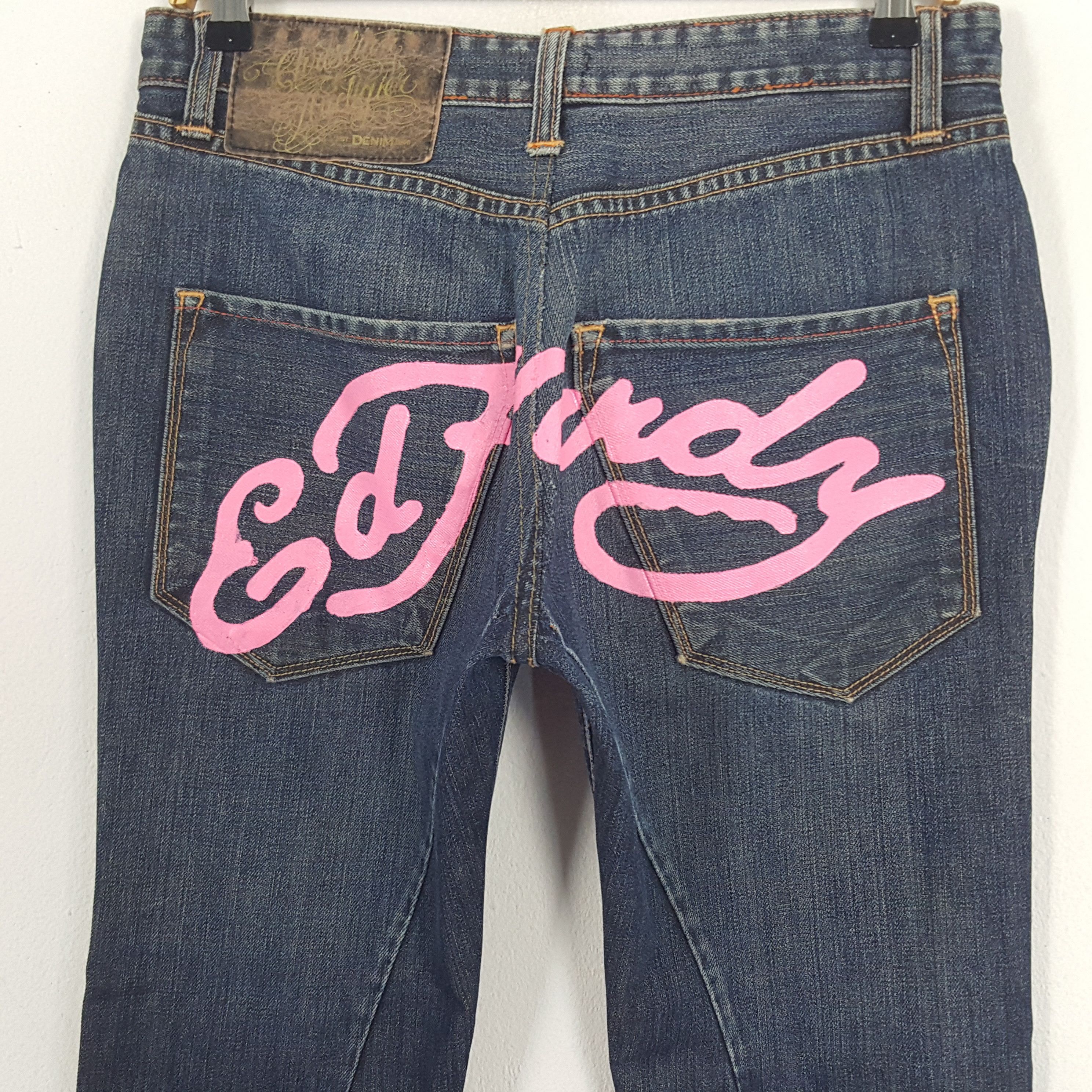 Christian Audigier × Vintage Vintage Christian Audigier Custom Art Logo Denim Jeans Size US 30 / EU 46 - 2 Thumbnail