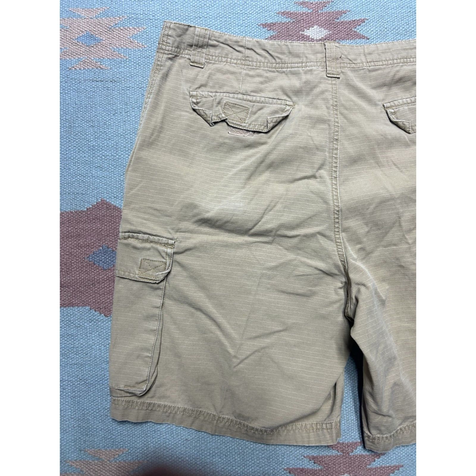 Vintage Emergency Exit cargo shorts Men’s 36 lightweight cotton ripstop khaki tan hiking Beige Summer Size US 36 / EU 52 - 7 Thumbnail