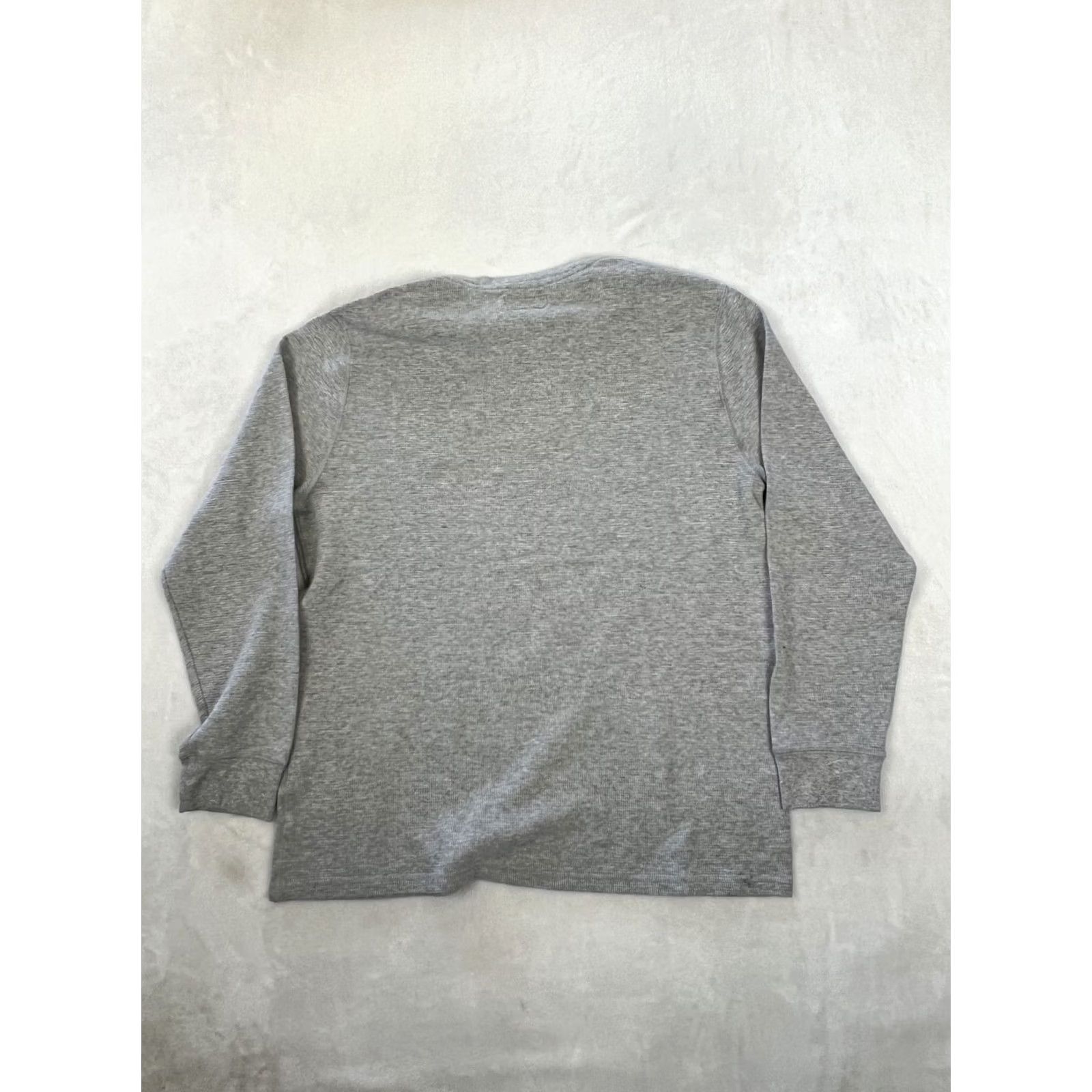 Polo Ralph Lauren Polo Ralph Lauren Sleep Shirt Gray XL Long Sleeve Crew Neck Knit Logo Pocketless Pullover 100% Cotton Men Vintage: No Size US XL / EU 56 / 4 - 7 Thumbnail