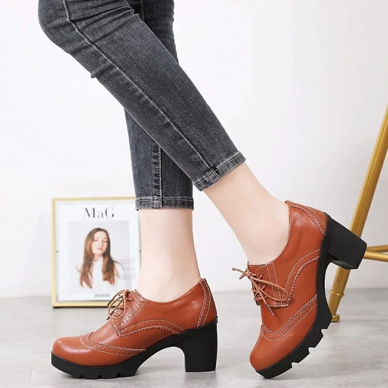 Other (51-2967) DADAWEN Women's Oxfords Sz 40 (9.5) Size US 9.5 / IT 39.5 - 1 Thumbnail