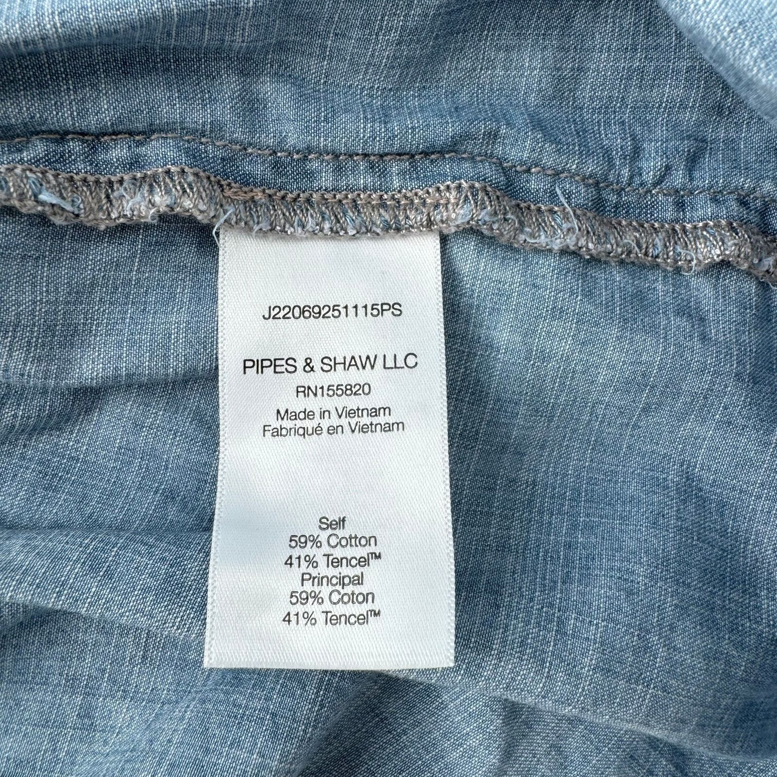 Veronica Beard Veronica Beard Harrow Cotton Chambray Denim Mini Dress Size S / US 4 / IT 40 - 6 Thumbnail