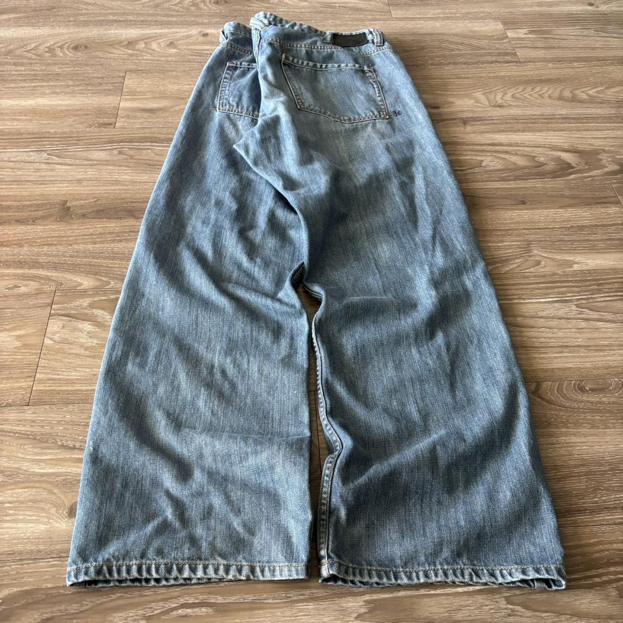 Hurley Crazy Vintage Y2K/2000s Baggy Hurley Skater Style Denim Jeans! 38x32 Size US 38 / EU 54 - 4 Thumbnail