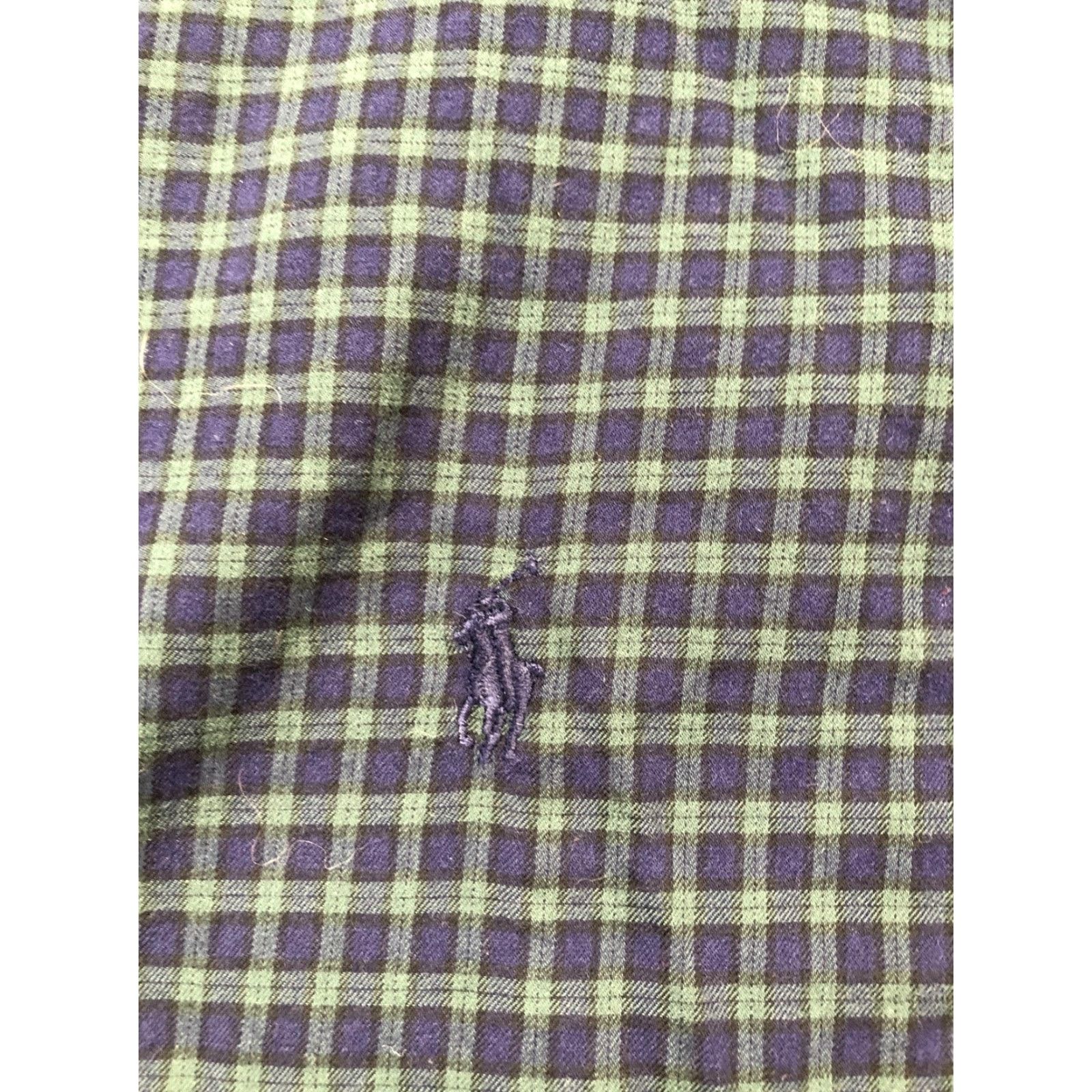 Ralph Lauren Ralph Lauren Shirt Mens Big 3X Blue Green Check Button Down Long Sleeve Casual Size US XXL / EU 58 / 5 - 6 Thumbnail