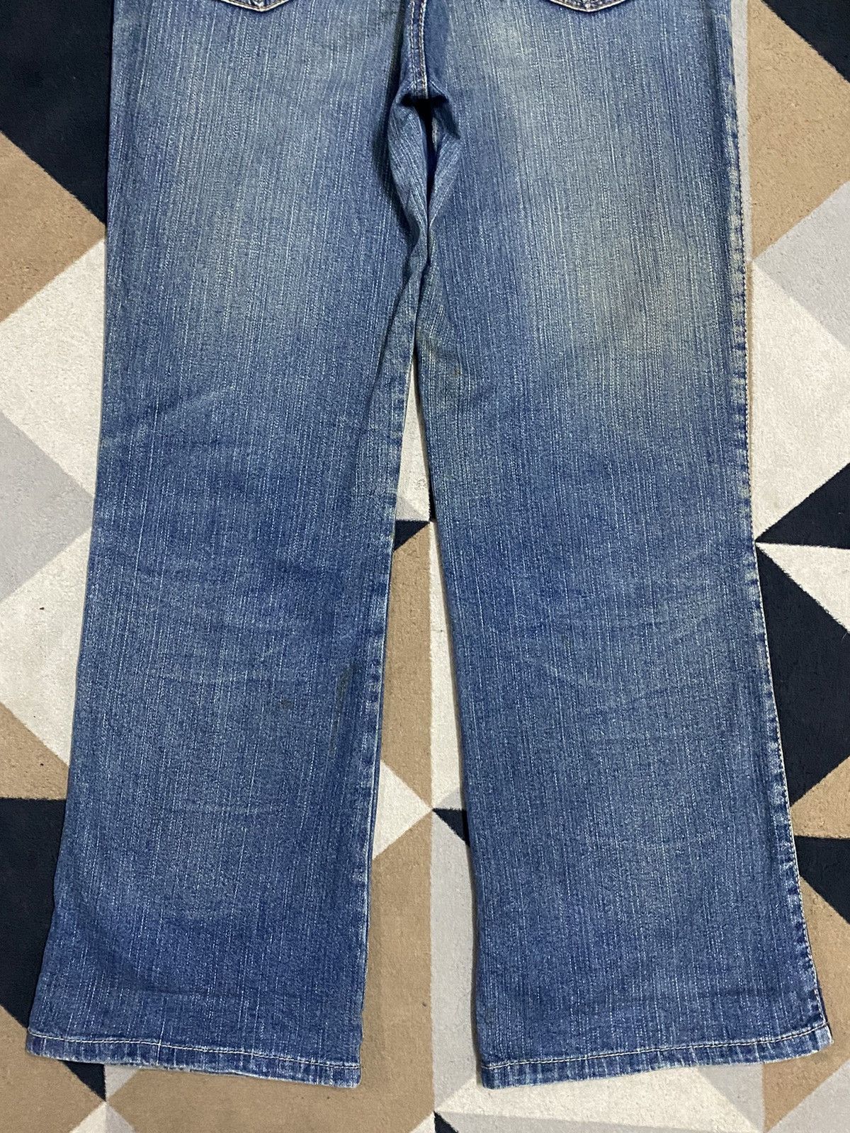 Other Vintage Japanese Brands Blue Wash Flare Jeans Size US 30 / EU 46 - 6 Thumbnail