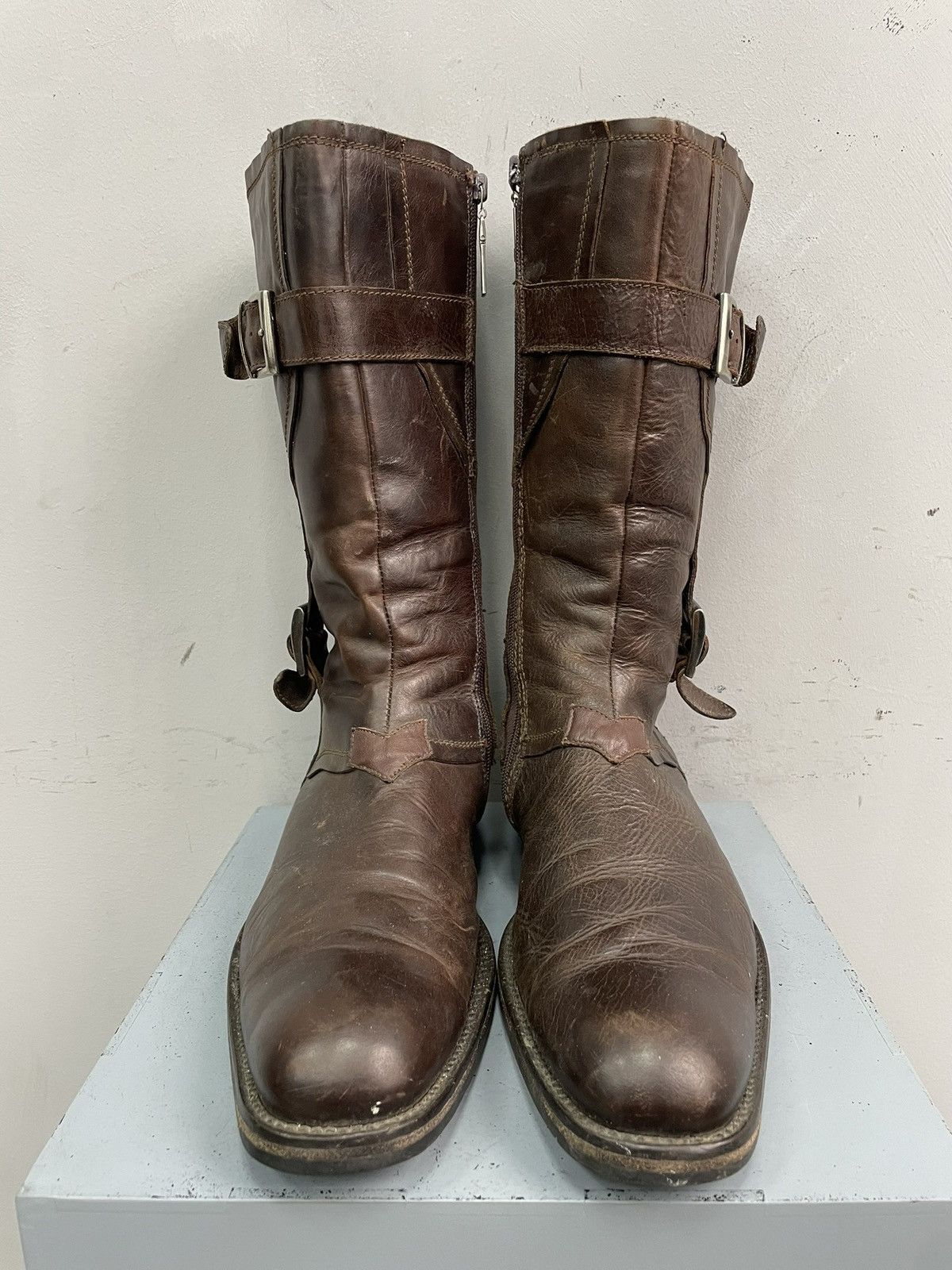 Baldinini Guidi style rare Japanese archive moto ankle fashion boots Size US 9 / EU 42 - 4 Thumbnail