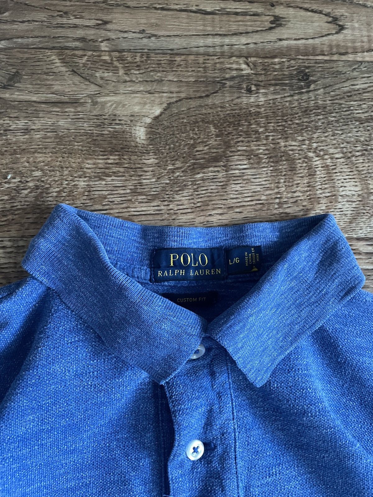 Polo Ralph Lauren × Ralph Lauren × Vintage POLO RALPH LAUREN Polo Shirt Mens L Blue Slim Fit Mens Size US L / EU 52-54 / 3 - 5 Thumbnail