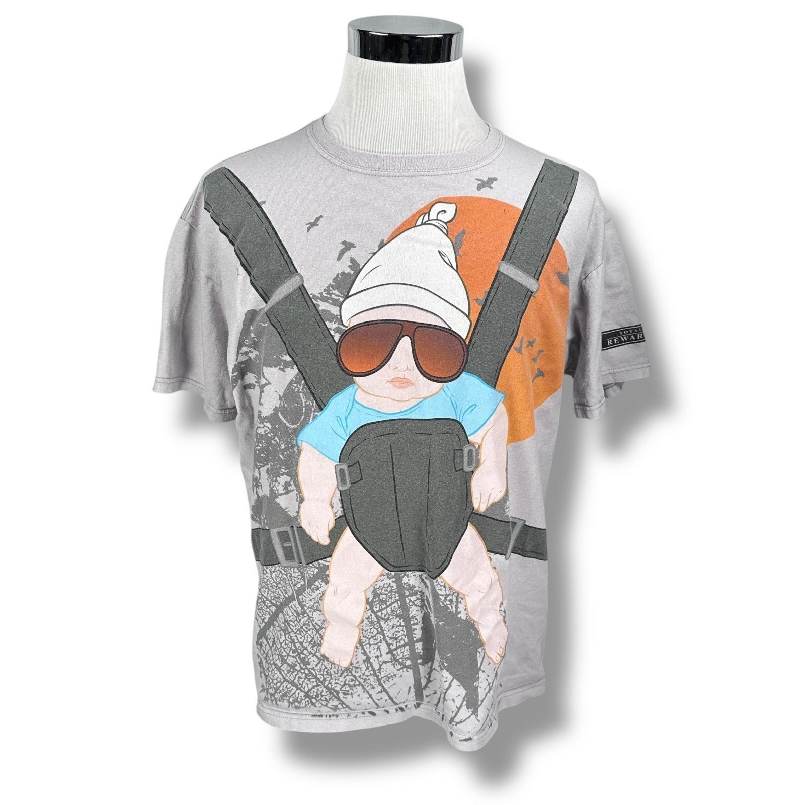 Anvil The Hangover Alan Baby Bjorn T-Shirt Men’s XL Gray Cotton Size US XL / EU 56 / 4 - 1 Thumbnail