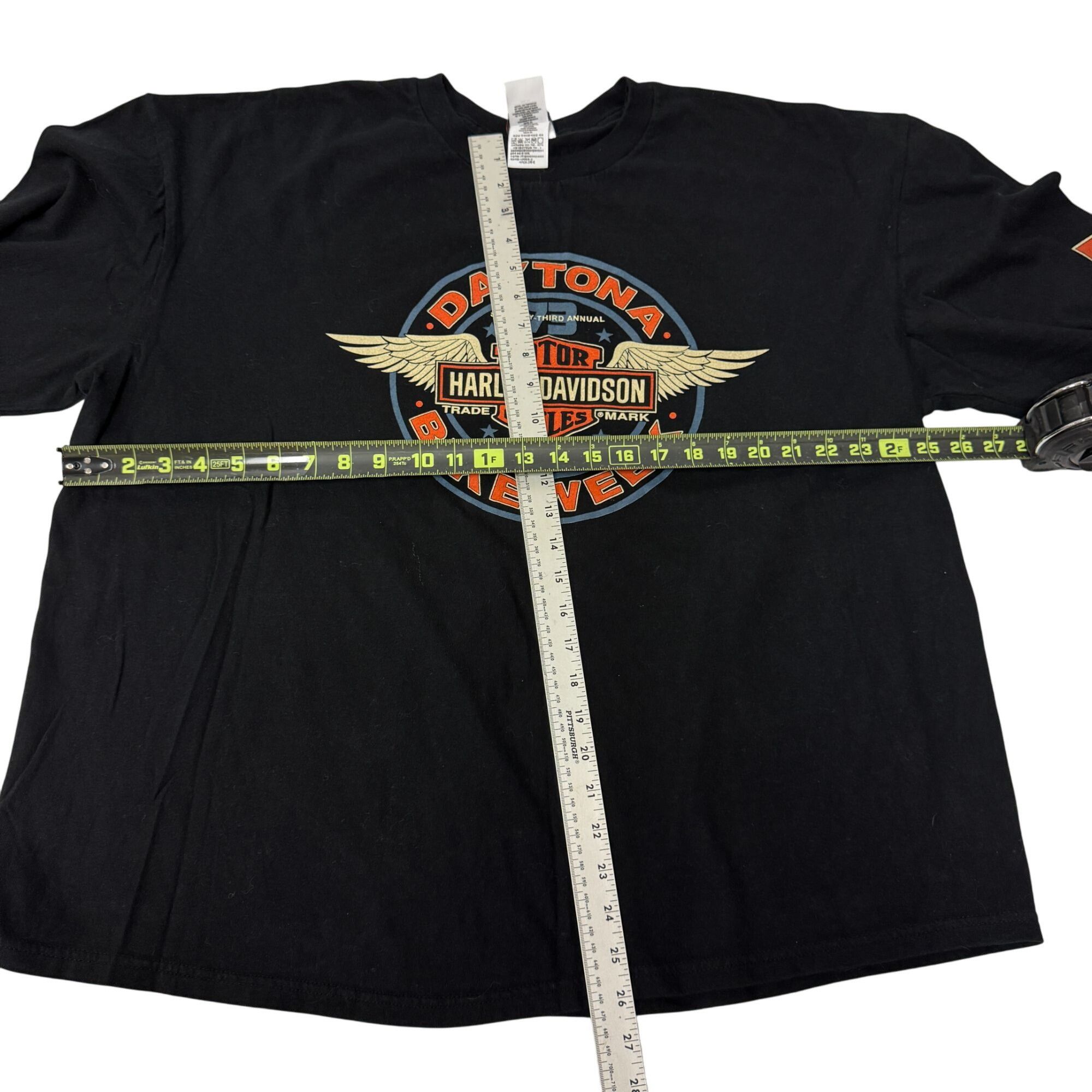 Harley Davidson Motorcycle 73rd Annual DAYTONA Beach BIKE Week H-D LS Shirt Size US XXL / EU 58 / 5 - 10 Thumbnail