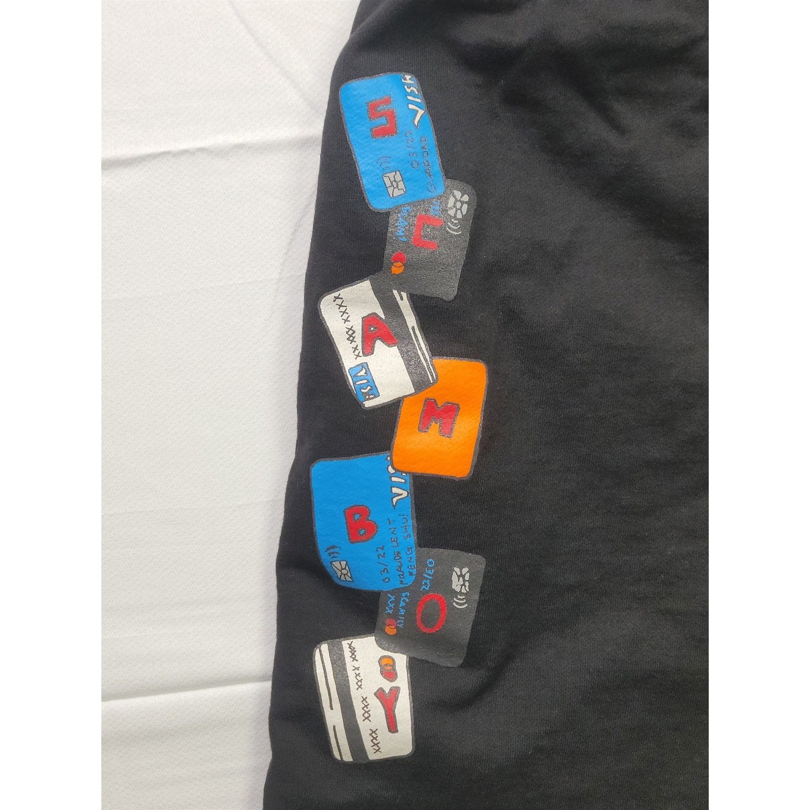 The Unbranded Brand Women Black Medium Fleece Shorts I Just Can't Stop Finessin Size 28" / US 6 / IT 42 - 9 Thumbnail