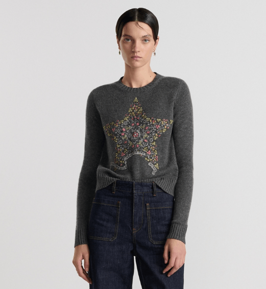 Dior o1w1db10326 514S57 Embroidered Sweater in Multicolor Size XS / US 0-2 / IT 36-38 - 4 Thumbnail