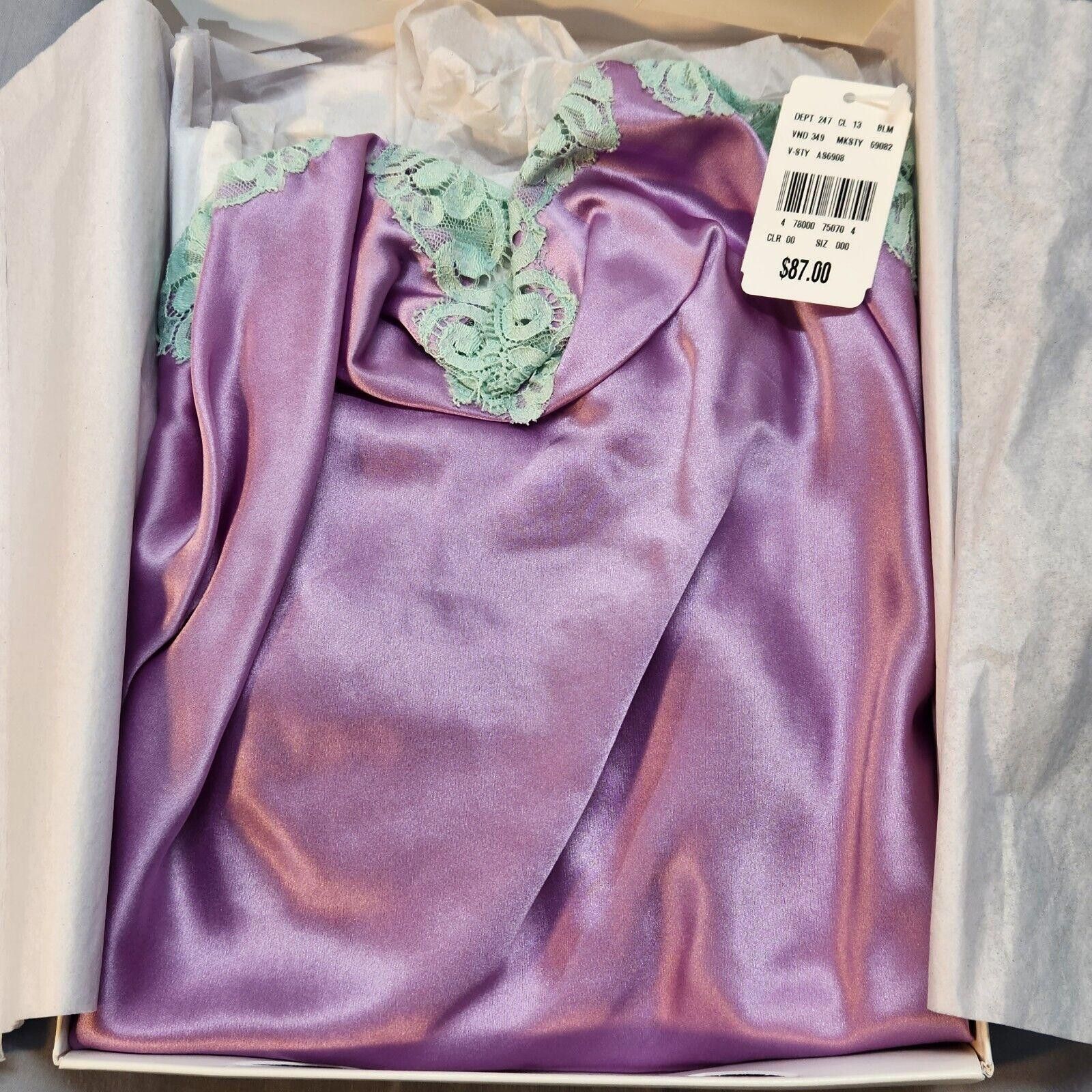 Designer NWT Viamode Purple Camisole Size 000 Bloomingdale's Size ONE SIZE - 1 Thumbnail