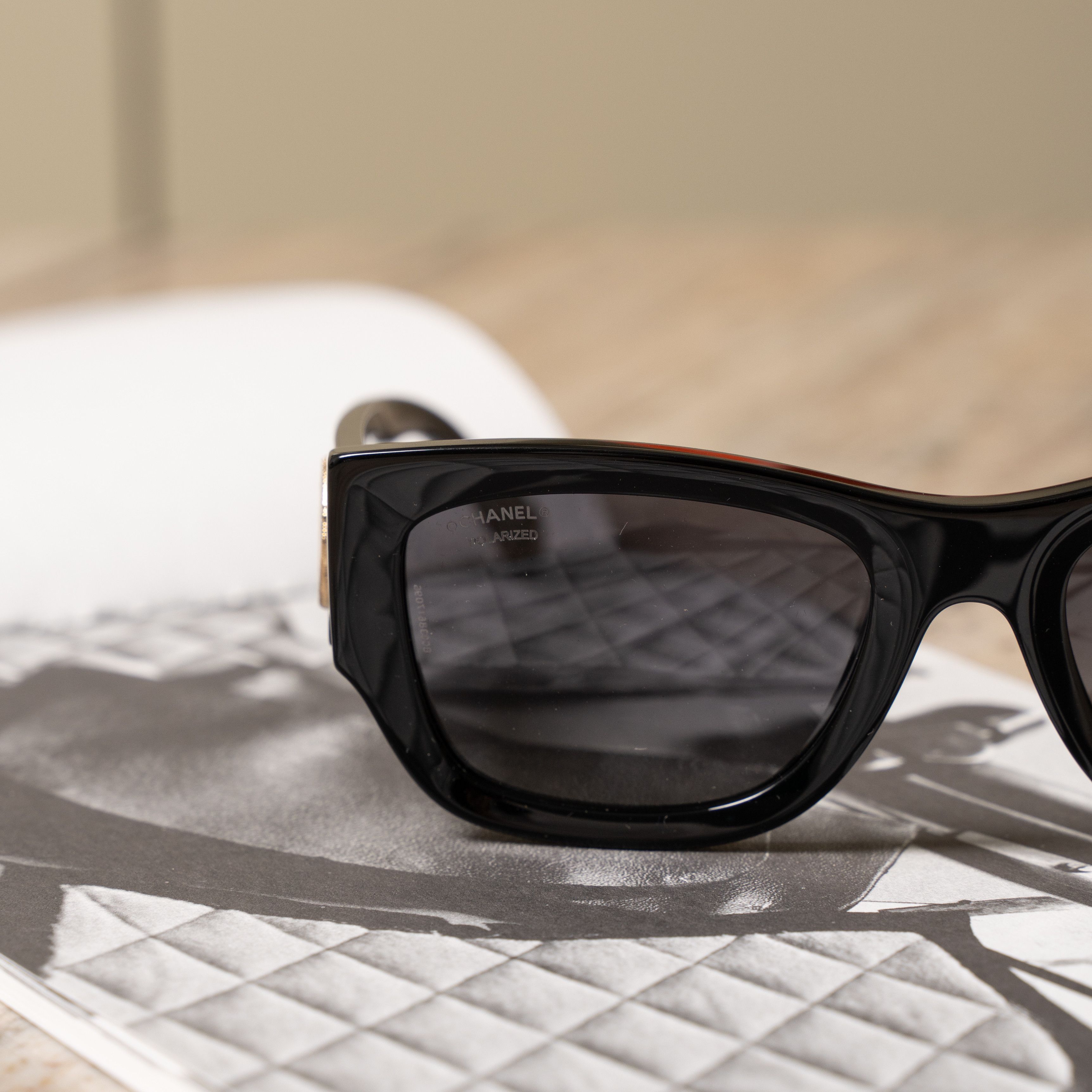 Chanel CHANEL 0CH5507 C622S8 Sunglasses BLACK Size ONE SIZE - 3 Thumbnail