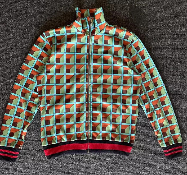 Gucci Gucci Jacket in Orange and Green Colors Size US M / EU 48-50 / 2 - 1 Thumbnail
