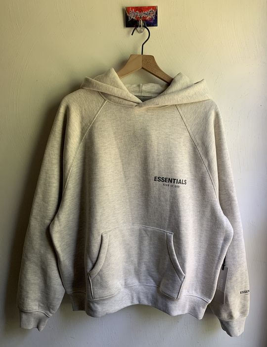 Fear of God ESSENTIALS - Light Heather Oatmeal Hoodie (SS22)