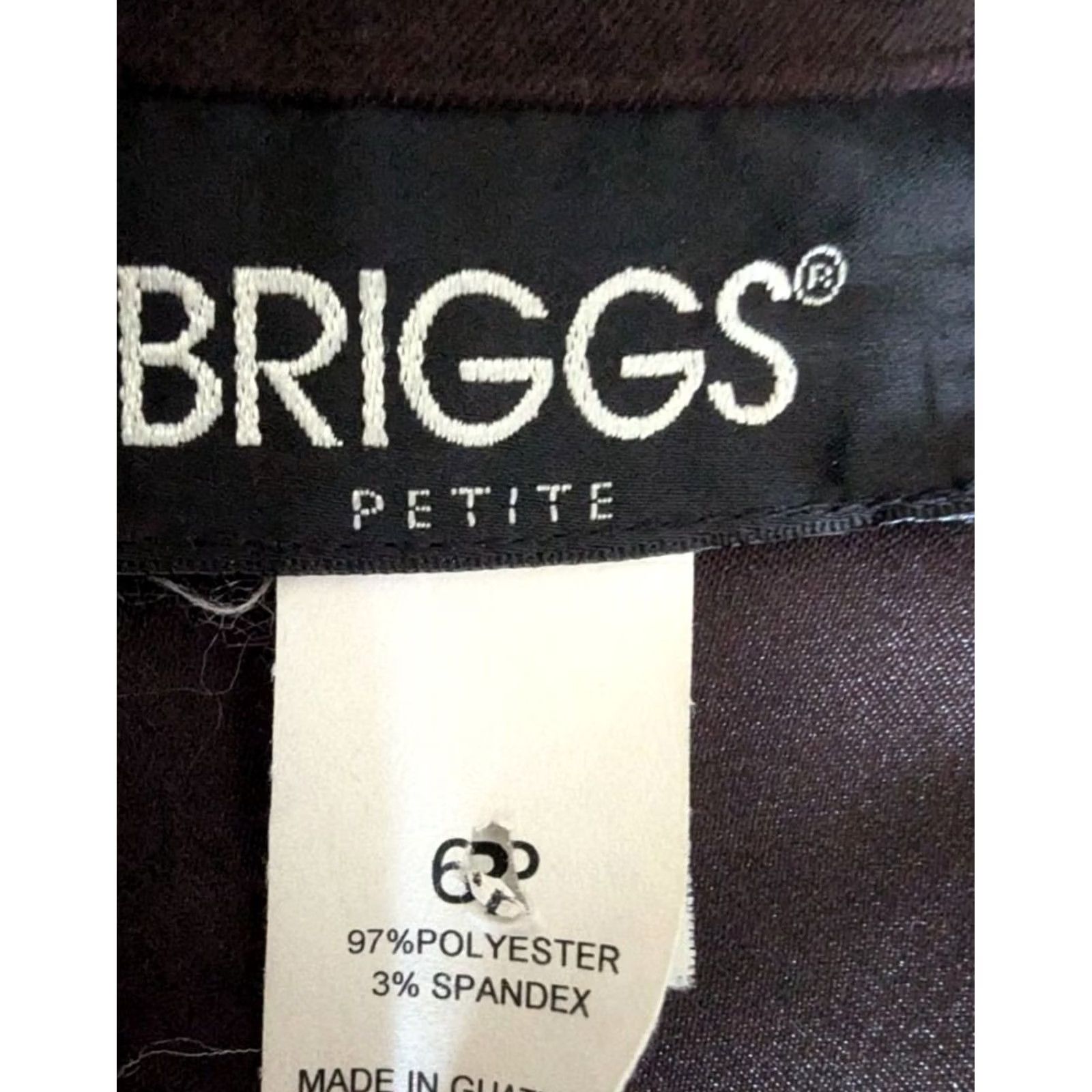 Vintage VINTAGE Briggs Petite Dark Brown Vegan Suede Single Button Blazer Jacket Womens Sz 6P Size M / US 6-8 / IT 42-44 - 5 Thumbnail