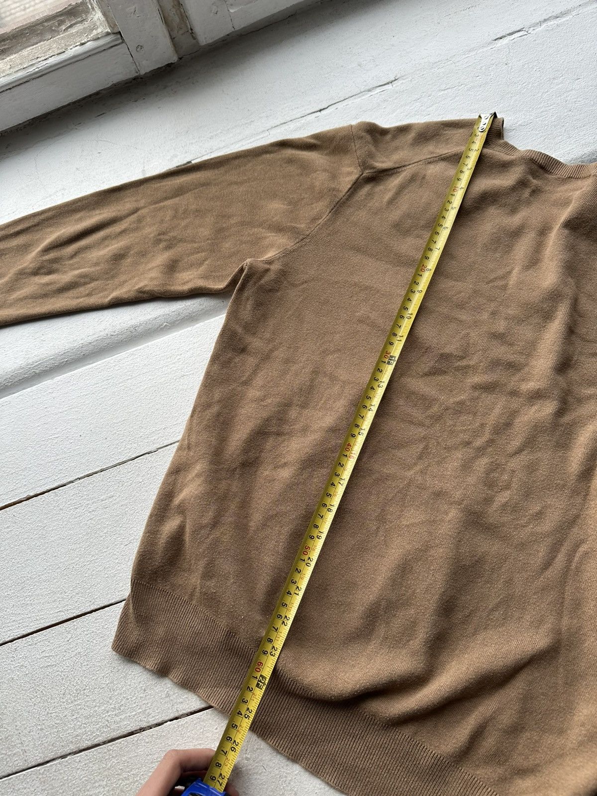 Ralph Lauren 🚨RALPH LAUREN POLO SWEATER BROWN LOGO CREAM LUXURY Size US M / EU 48-50 / 2 - 15 Thumbnail