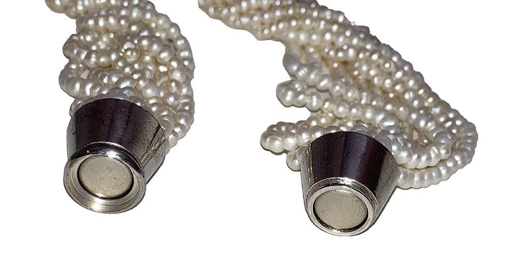 Designer Multi Strand Freshwater Pearl Torsade Necklace Size ONE SIZE - 7 Thumbnail