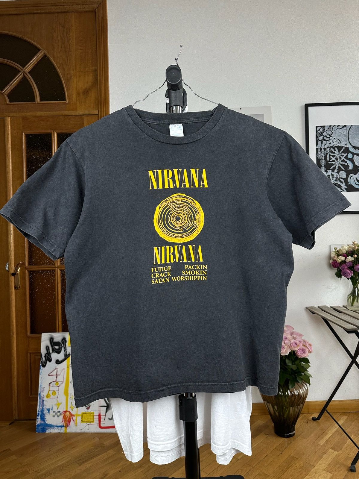 トップス NIRVANA 00s VESTIBULE 1996 ANVIL LARGE NIRVANA 00s VESTIBULE 1996 ANVIL LARGE 0977 | g