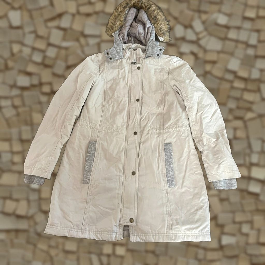 Apt. 9 Apt. 9 Jacket Women's Medium Tan Hoodie Full Zip Parka Coat Shirt option? Size M / US 6-8 / IT 42-44 - 1 Thumbnail