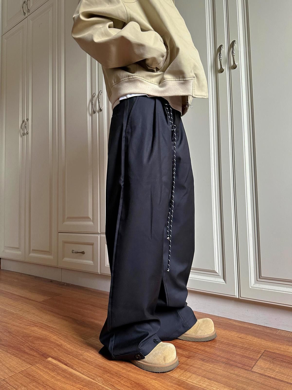 Other Black Wide Leg Relaxed Casual Pants, Baggy Lounge Pants Size US 30 / EU 46 - 5 Thumbnail