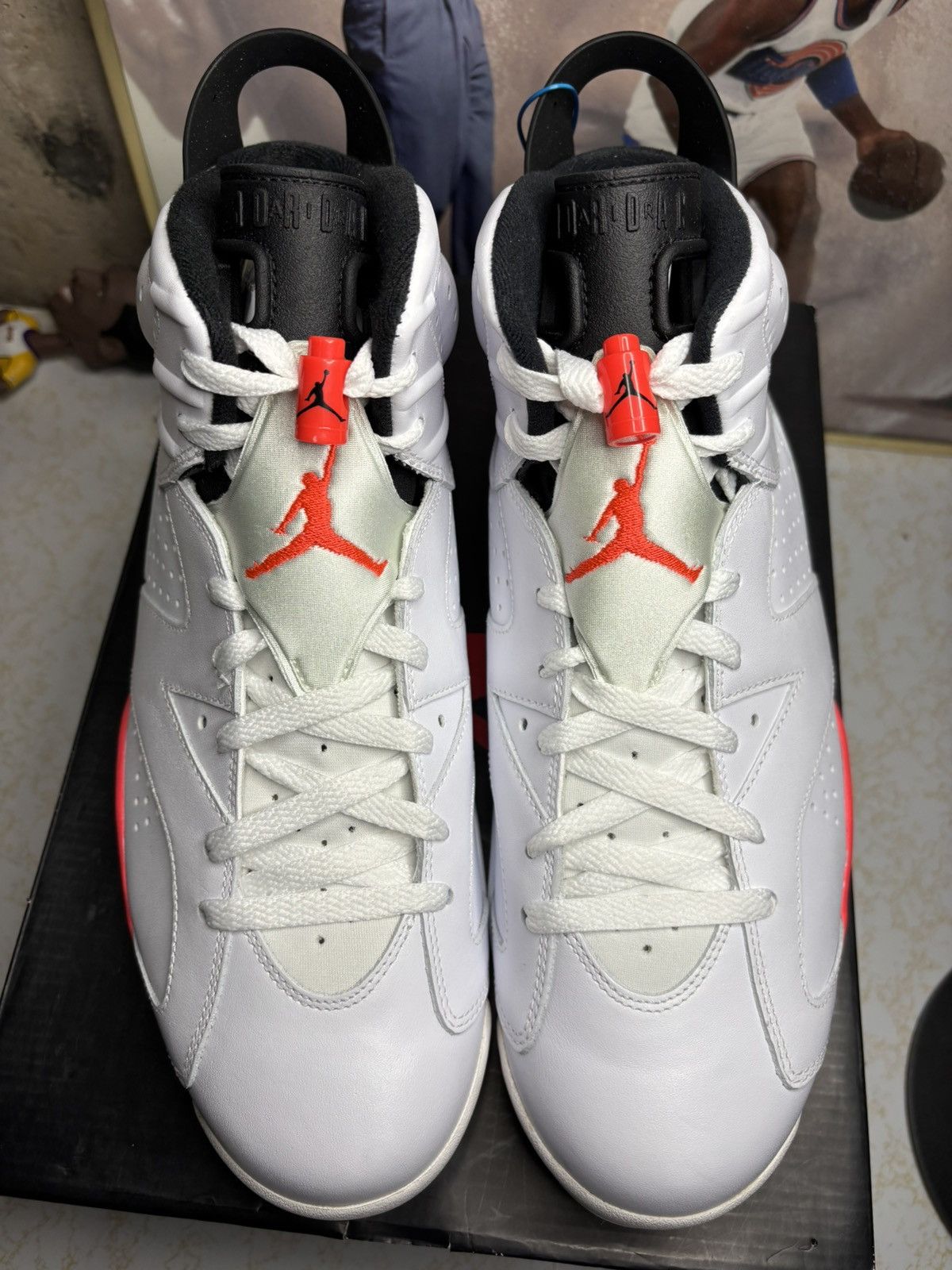 Jordan Brand Air Jordan 6 Retro 2014 when Infrared 2014 Size US 12 / EU 45 - 2 Thumbnail