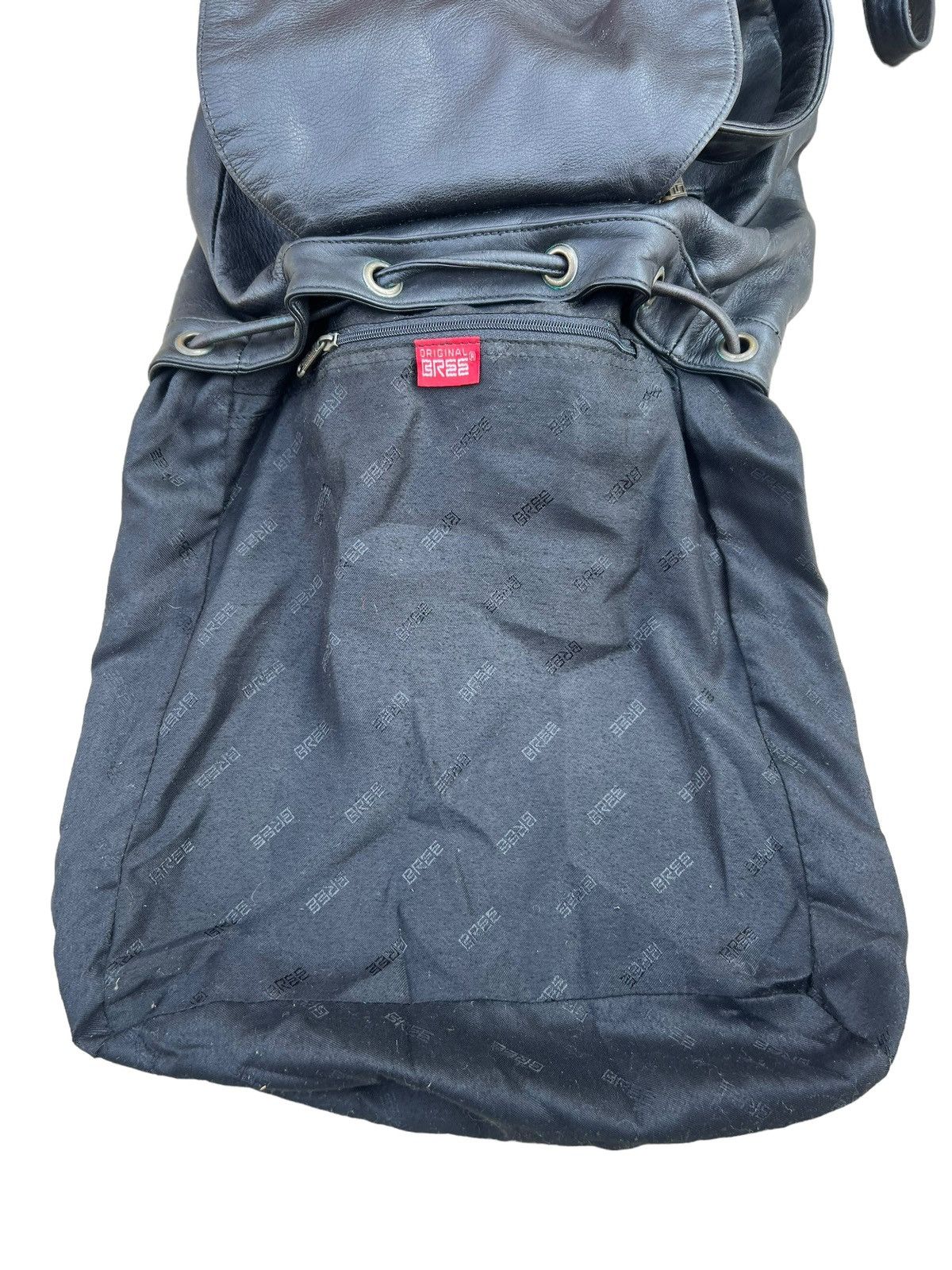 BREE Vintage BREE All Black Leather Backpack Size ONE SIZE - 23 Thumbnail
