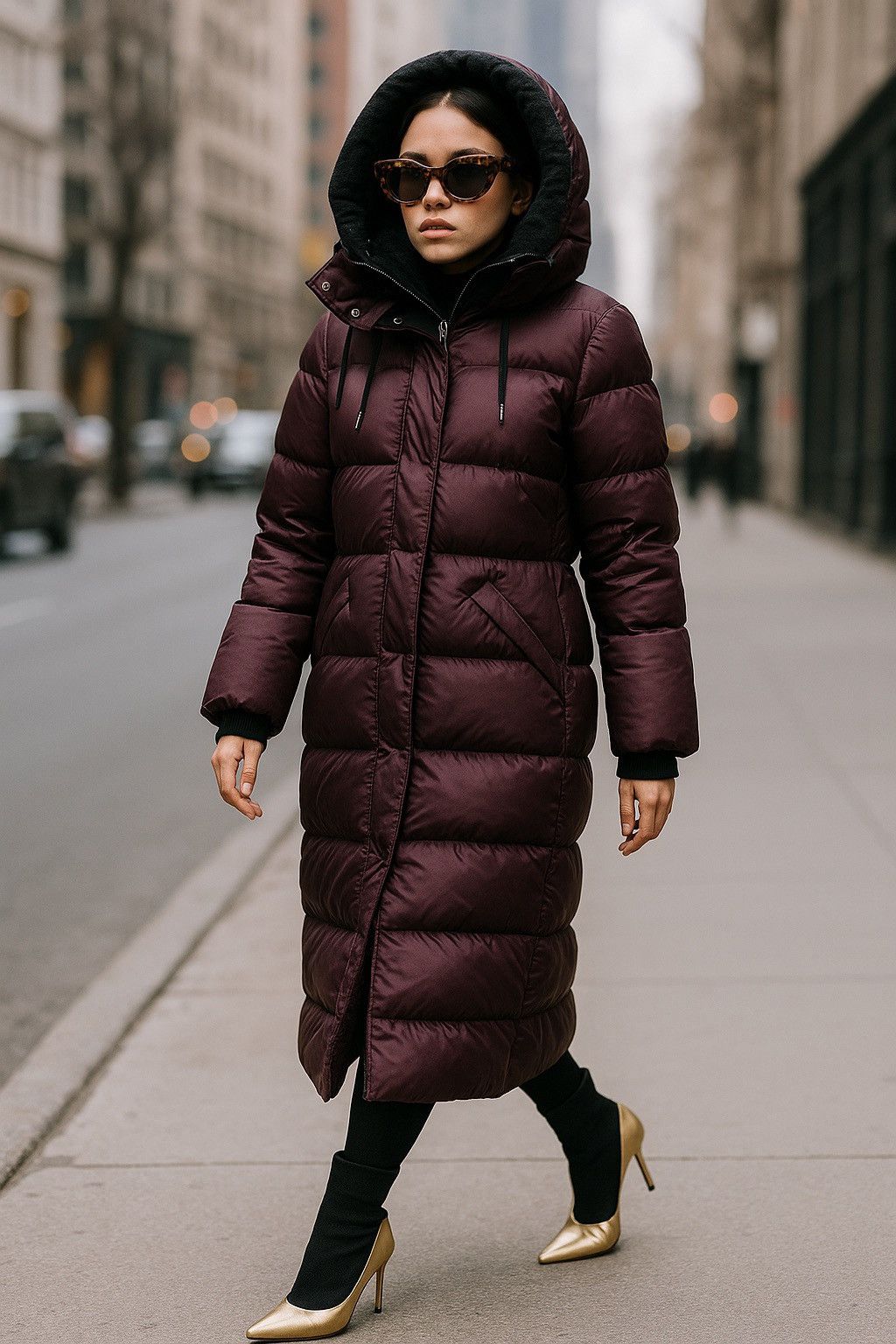 Coach Coach Down Puffer Coat Womens Burgundy Quilted Outerwear Size XS / US 0-2 / IT 36-38 - 1 Thumbnail
