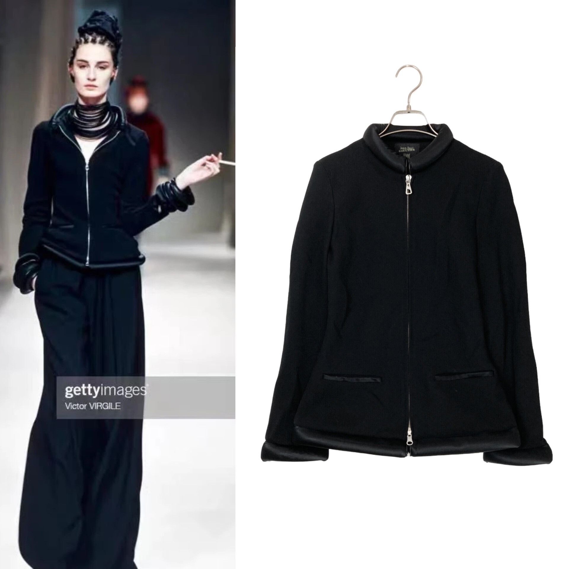 Jean Paul Gaultier Jean Paul Gaultier Black Smoking Jacket Size S / US 4 / IT 40 - 1 Thumbnail