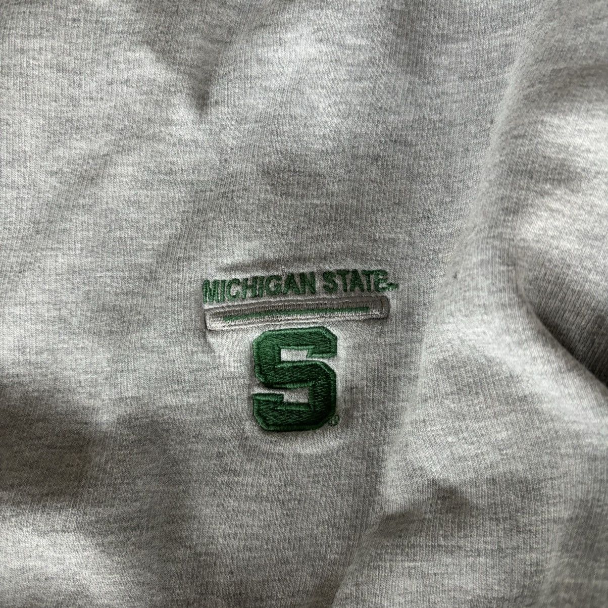 Pro Edge Gray pro edge msu michigan state embroidered crewneck Size US XL / EU 56 / 4 - 6 Thumbnail