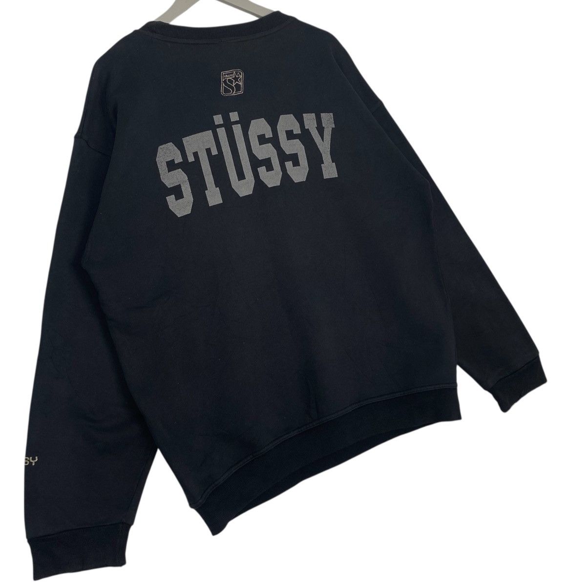 Other Vintage Stussy Embroidered Crewneck Sweatshirt Dark Gray Size US L / EU 52-54 / 3 - 3 Thumbnail