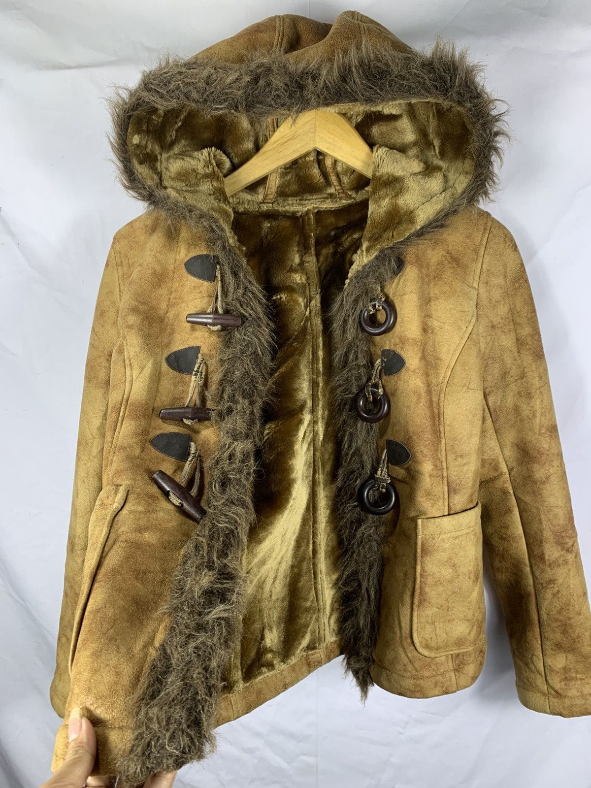 14th Addiction Faux Fur Comme Ca Boys Distressed Hoodie Lgb style Size US M / EU 48-50 / 2 - 2 Thumbnail