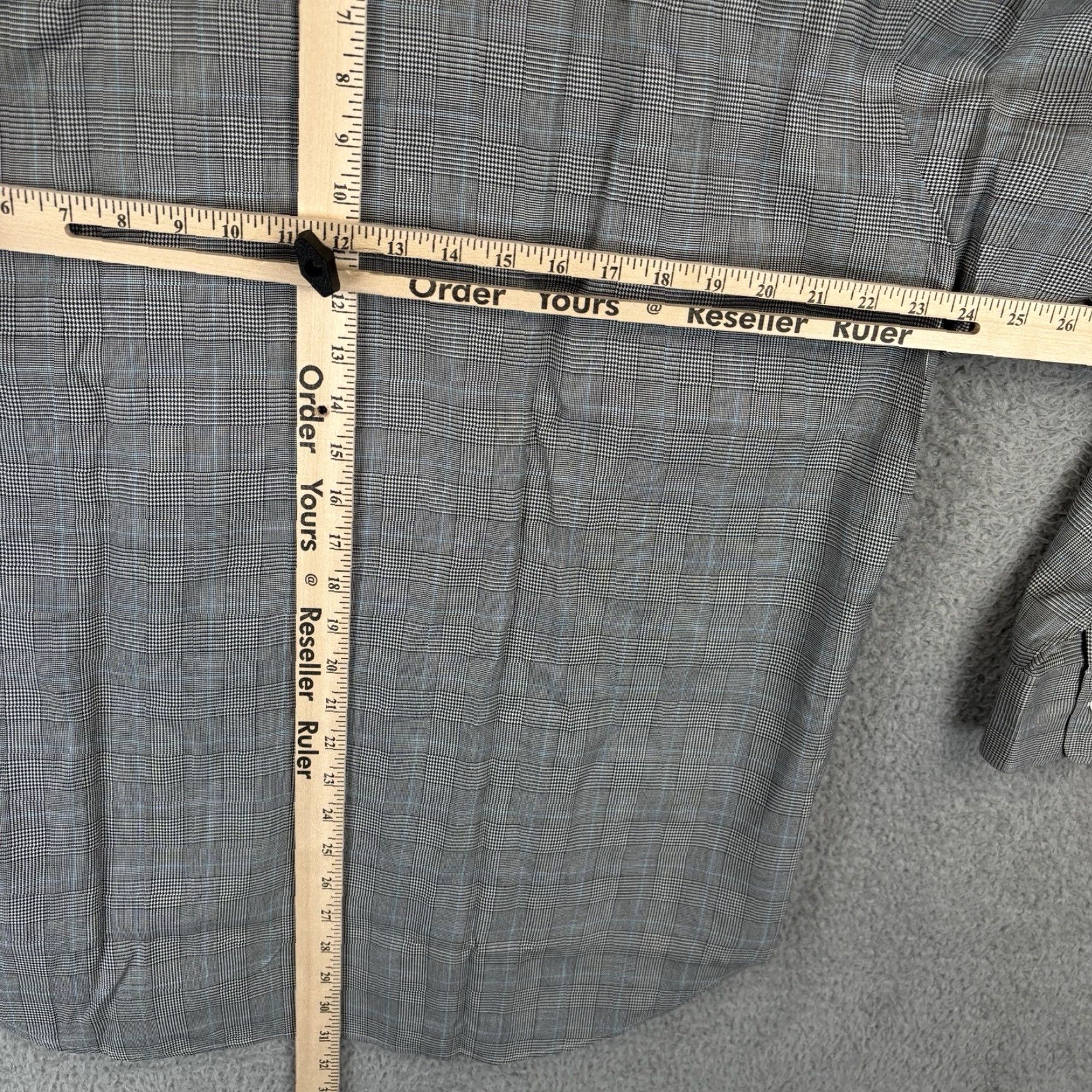 Polo Ralph Lauren Polo Ralph Lauren Dress Shirt Mens 16/35 Glen Check Windowpane Cotton Button Up Size 42R - 5 Thumbnail