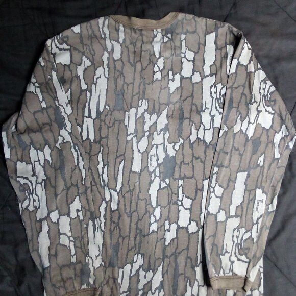 Other Vintage Trebark Tree Bark Camo Long Sleeve Pocket T-Shirt Size US XL / EU 56 / 4 - 5 Thumbnail