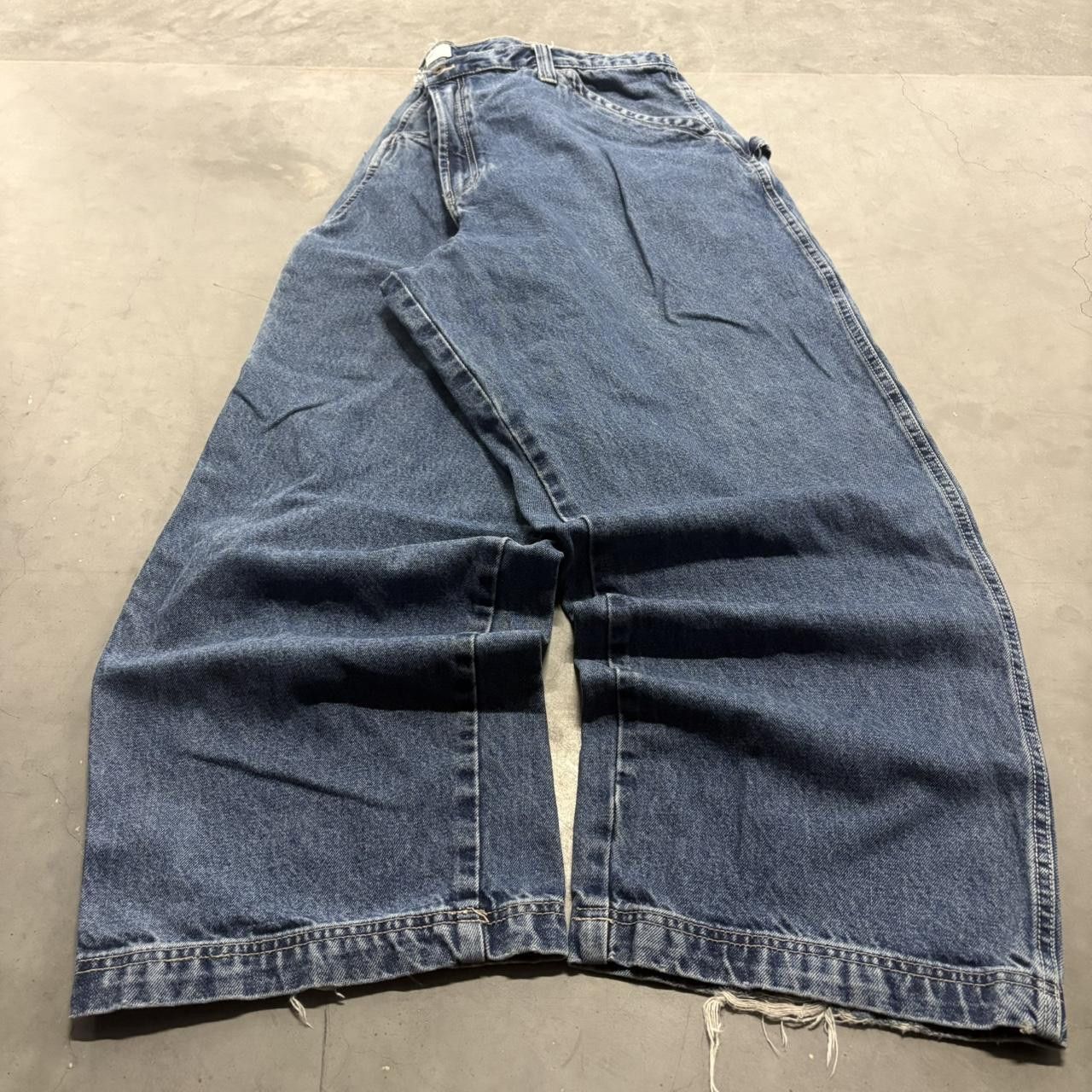 Old Navy Crazy Vintage Y2K/2000s Super Baggy Old Navy Carpenter Medium Wash Denim Jeans! Size US 44 / EU 60 - 1 Thumbnail