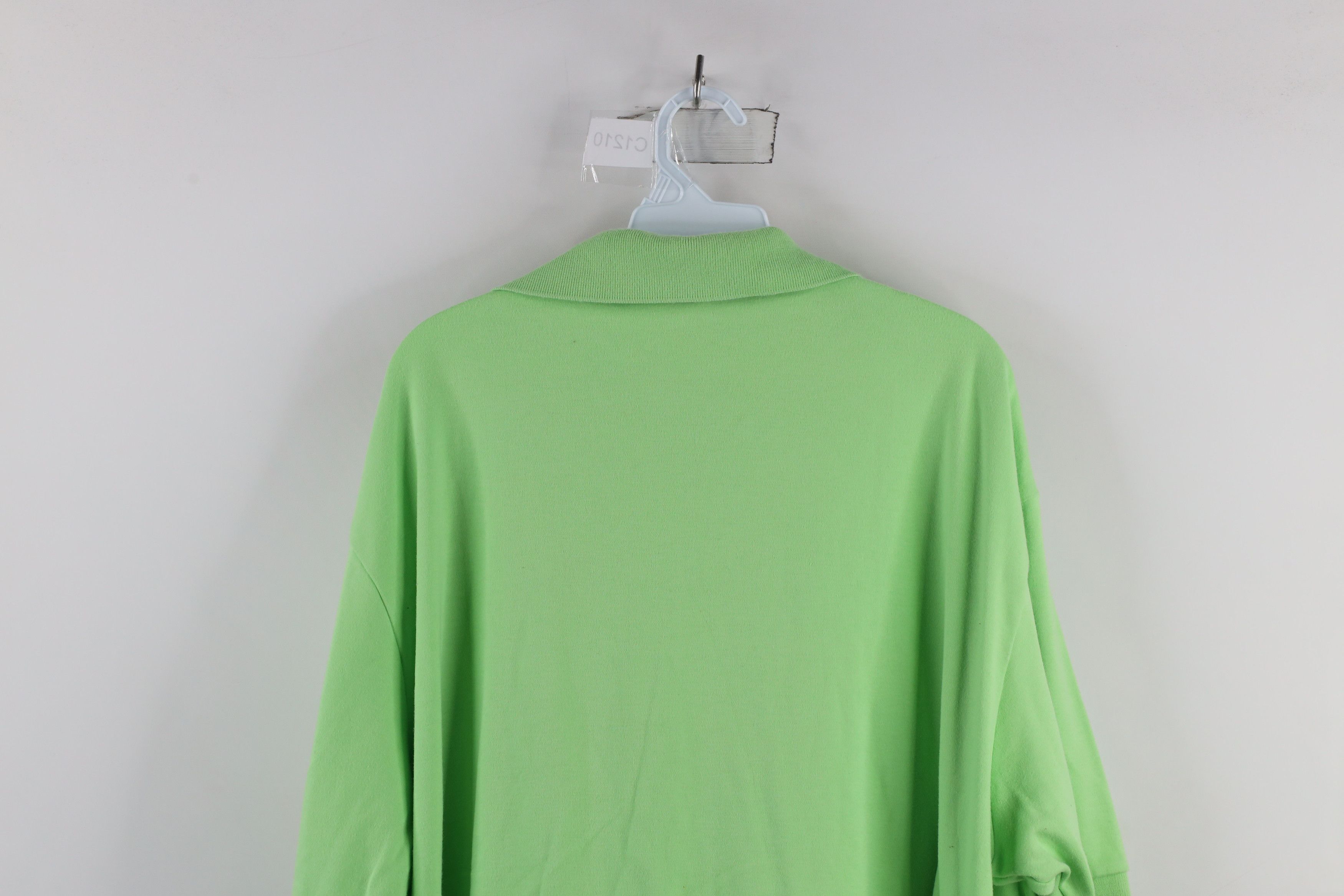 Ralph Lauren × Vintage Vintage 90s Ralph Lauren Collared Polo Shirt Lime Green Size US XXL / EU 58 / 5 - 9 Thumbnail