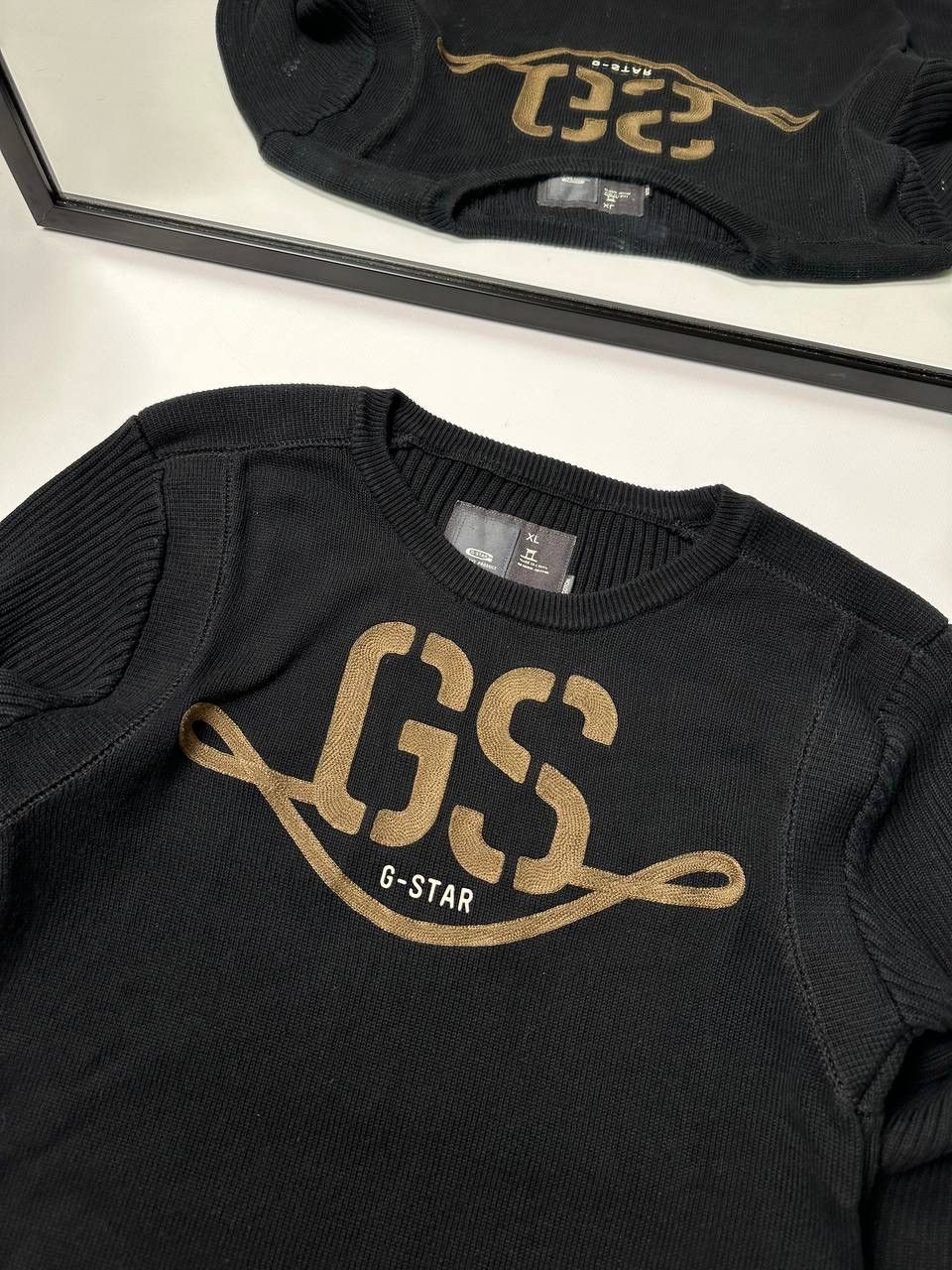 G-Star 🔥G-Star Vintage Cable Knite Sweater Big Logo RAW Size US XL / EU 56 / 4 - 3 Thumbnail