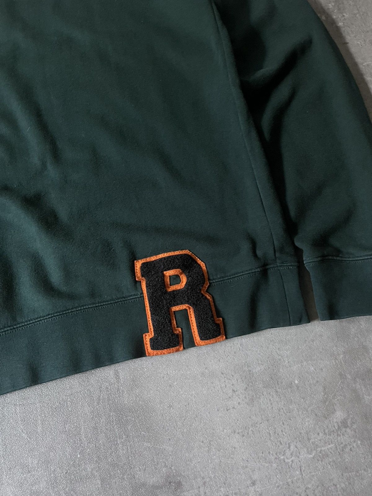 Raf Simons Raf Simons A/W 16 R patched logo sweatshirt green Size US XL / EU 56 / 4 - 2 Thumbnail