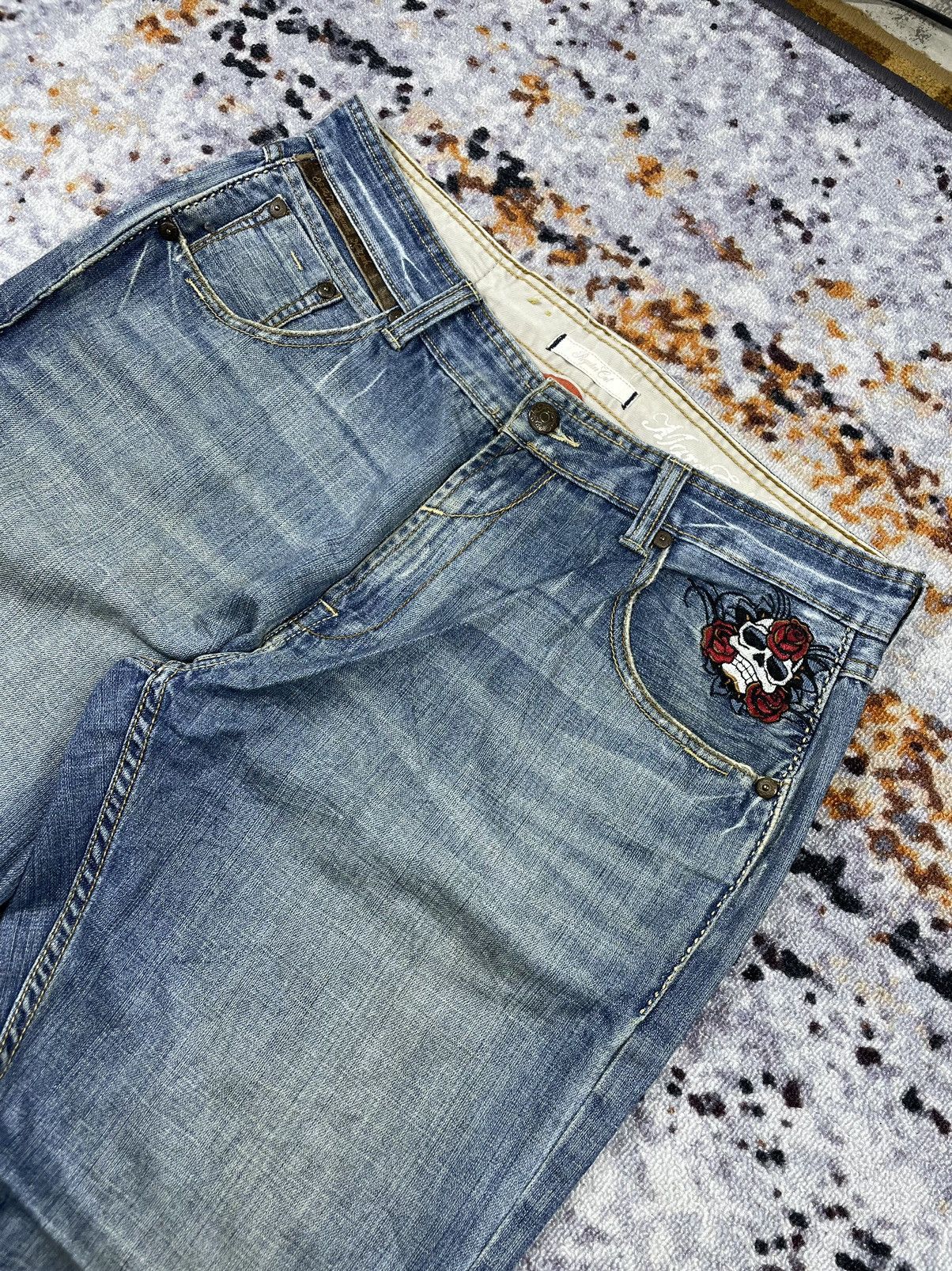 Ecko Unltd. × Japanese Brand × Marc Ecko Marc Ecko distressed Denim Jeans vintage Size US 36 / EU 52 - 4 Thumbnail