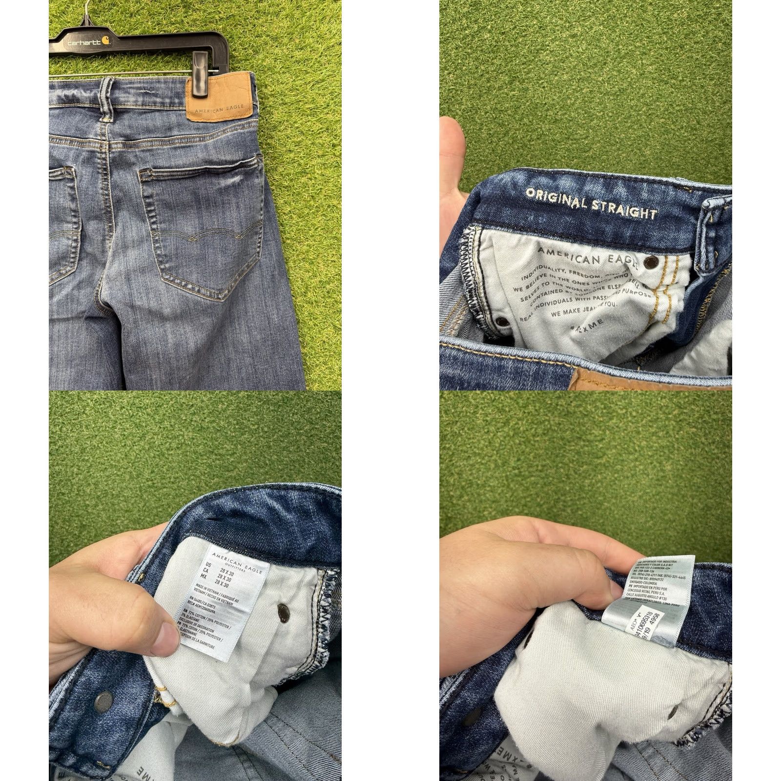 American Eagle Outfitters American Eagle Outfitters Jeans Mens 28 Regular Straight 30 Inseam Denim Blue 2000s Casual Stretch Size US 28 / EU 44 - 8 Thumbnail