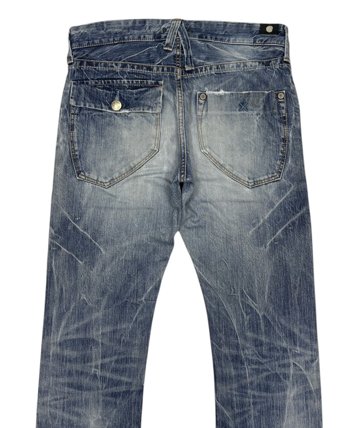 Hysteric Glamour × Japanese Brand × Kapital 🔥BLUE WAY Distressed Denim Union Made Ripped Jeans Size US 32 / EU 48 - 4 Thumbnail