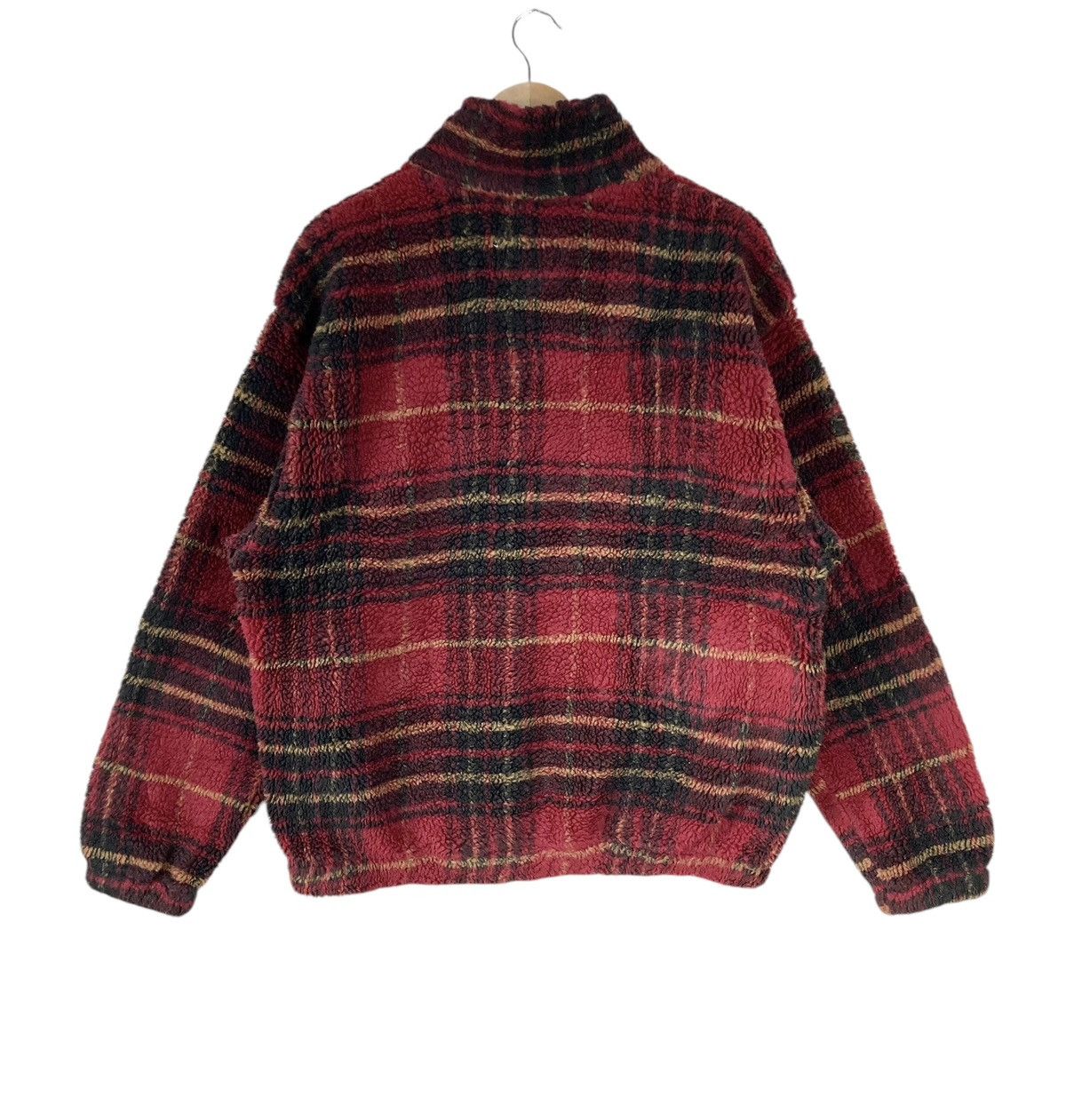 Vintage × Woolrich Woolen Mills Vintage Woolrich Half Zipper Faux Fur Deep Pile Fleece Size US L / EU 52-54 / 3 - 3 Thumbnail