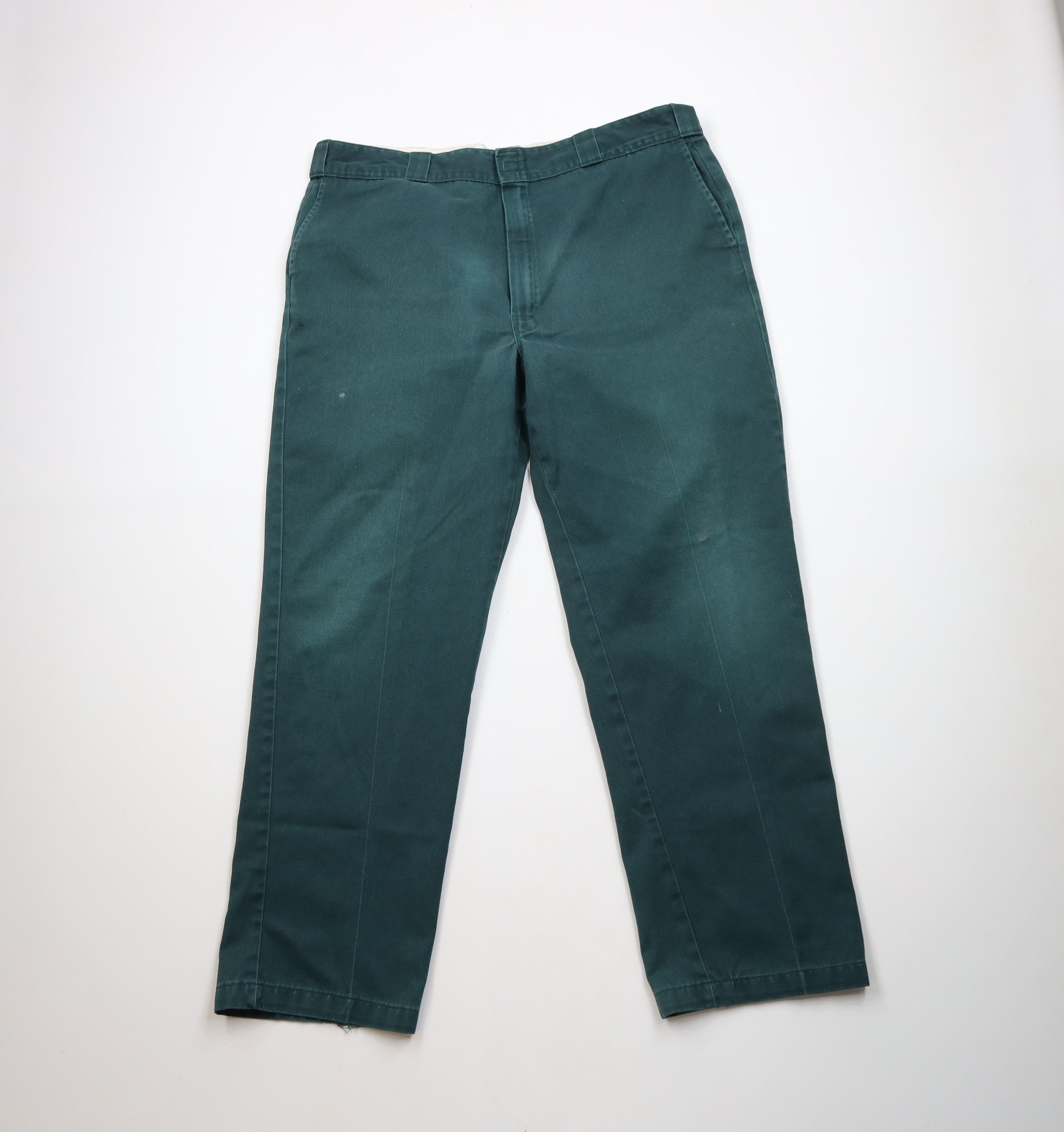 Dickies × Vintage Vintage Dickies Spell Out Wide Leg Workwear Pants Green Size US 42 / EU 58 - 1 Thumbnail