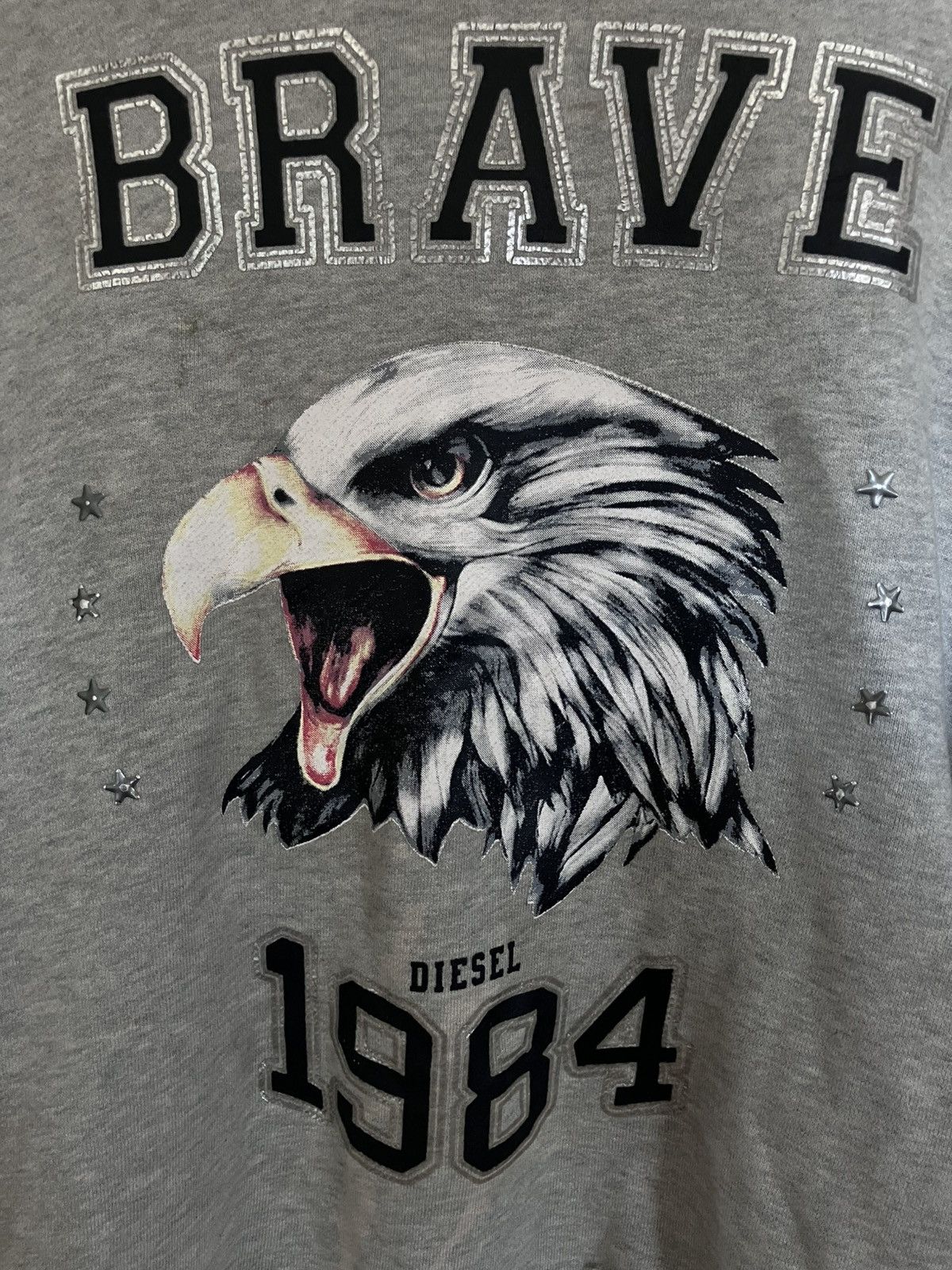 Diesel Diesel “Brave” 1984 Hoodie w/ Stars on Sleeves Size US S / EU 44-46 / 1 - 3 Thumbnail