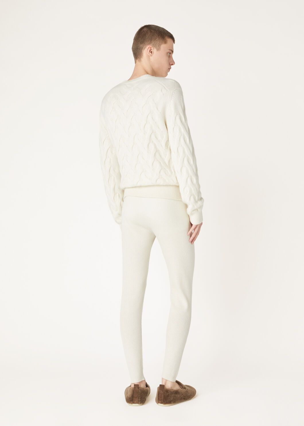 Loro Piana o1w1db10725 FAO4550 Cocooning Pant in White Size US 32 / EU 48 - 5 Thumbnail