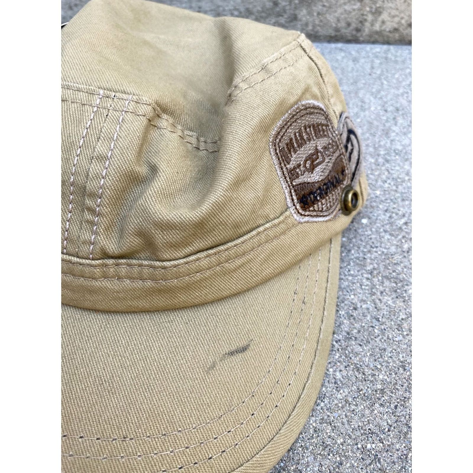 J Brand TN Caps UPRAN STREET Men's Military Khaki Cap Hat One Size Beige OS Brand New Mens Hat Size ONE SIZE - 2 Thumbnail