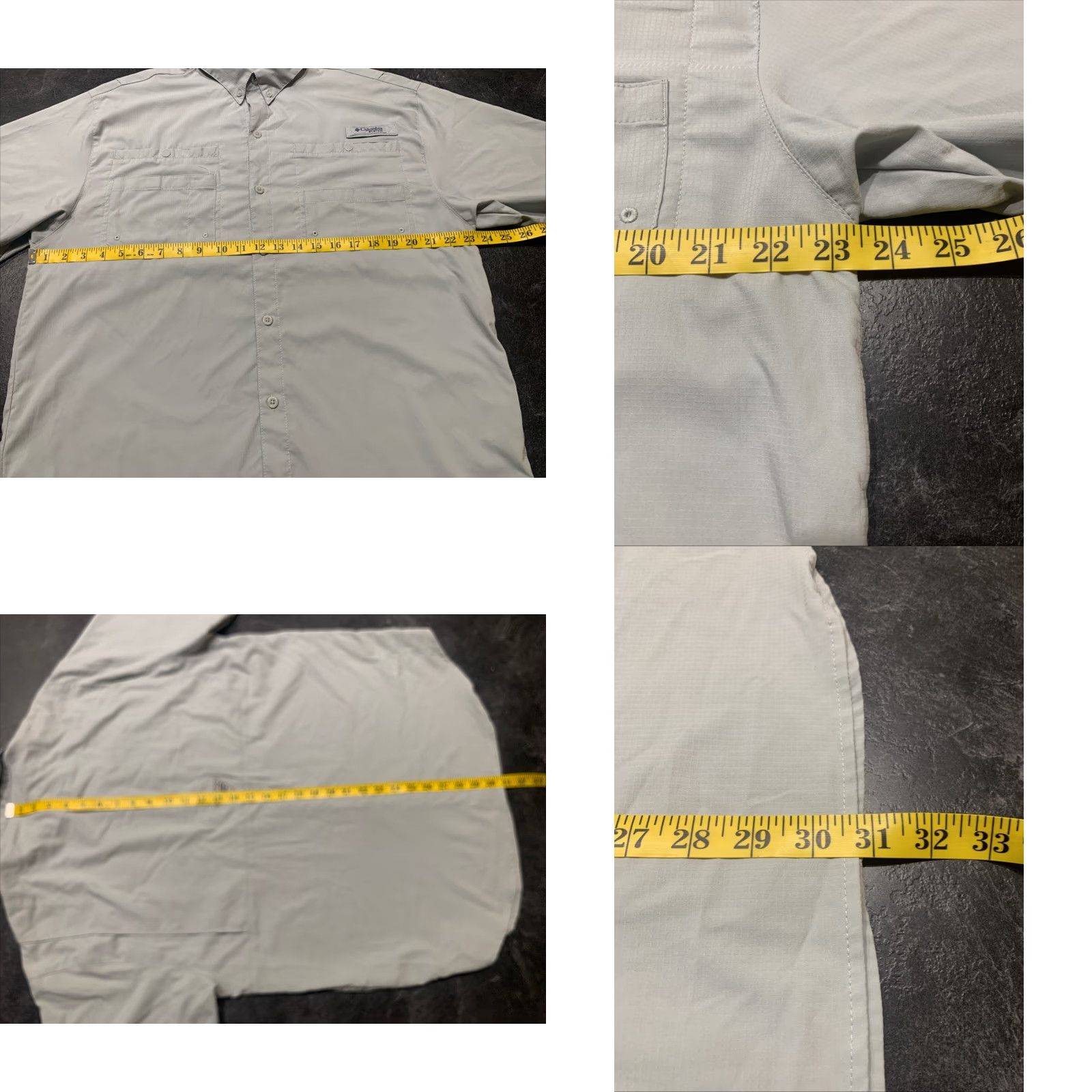 Vintage Columbia Tamiami Omni Shade Men’s Short Sleeve Shirt L Gray Size US L / EU 52-54 / 3 - 8 Thumbnail