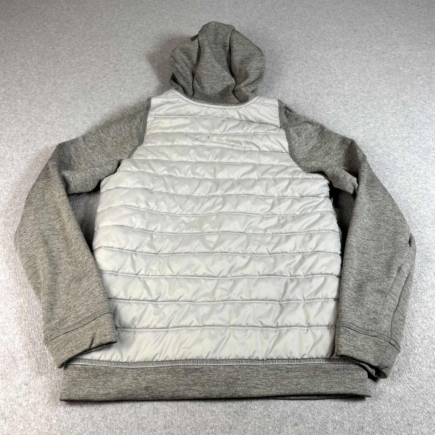 Nike Nike Jacket Mens S Gray Hooded Full Zip Insulated Puffer Fleece Comfortable Size US S / EU 44-46 / 1 - 2 Thumbnail