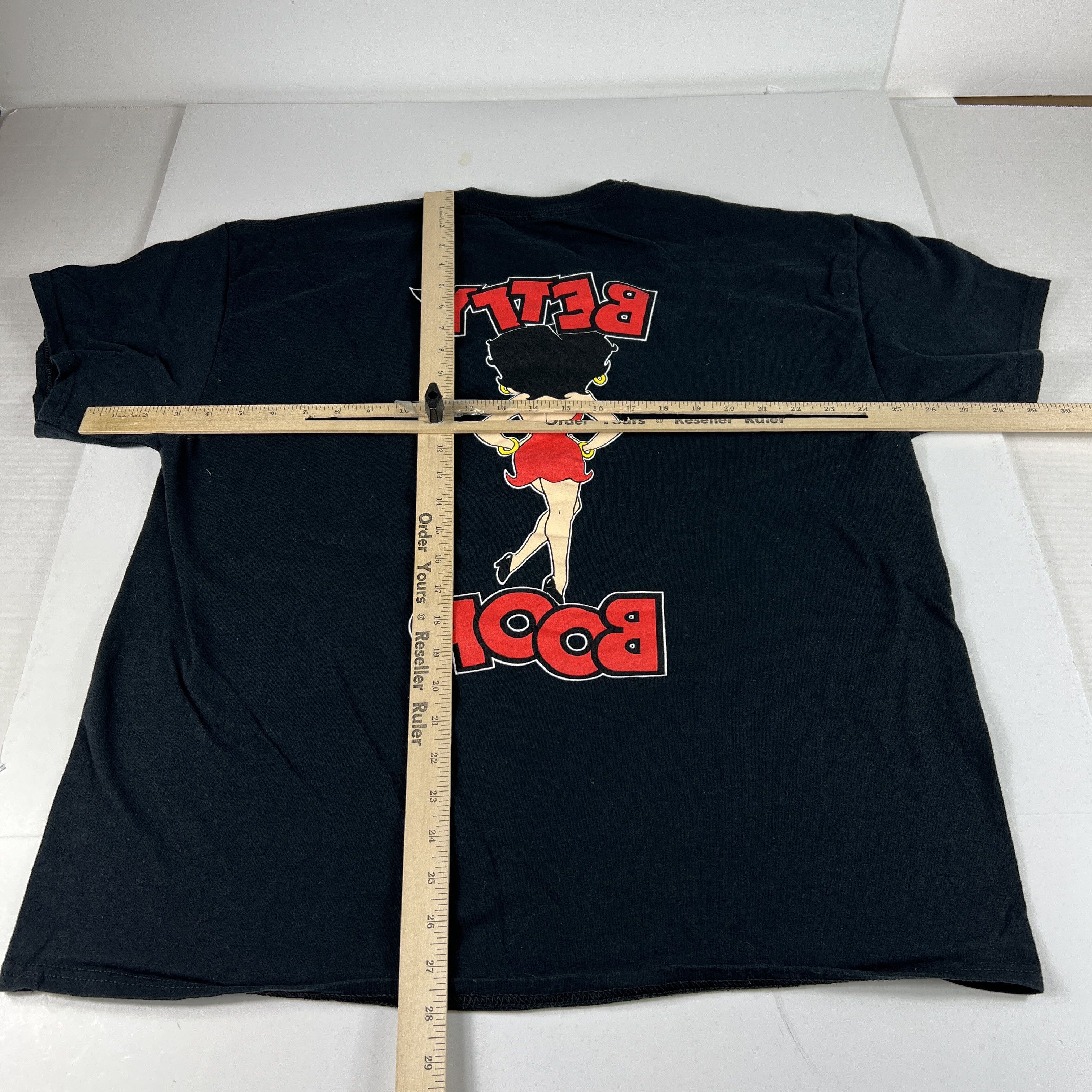 Vintage VTG 90s Betty Boop Shirt Black Double Sided Short Sleeve Tee Size US XXL / EU 58 / 5 - 9 Thumbnail