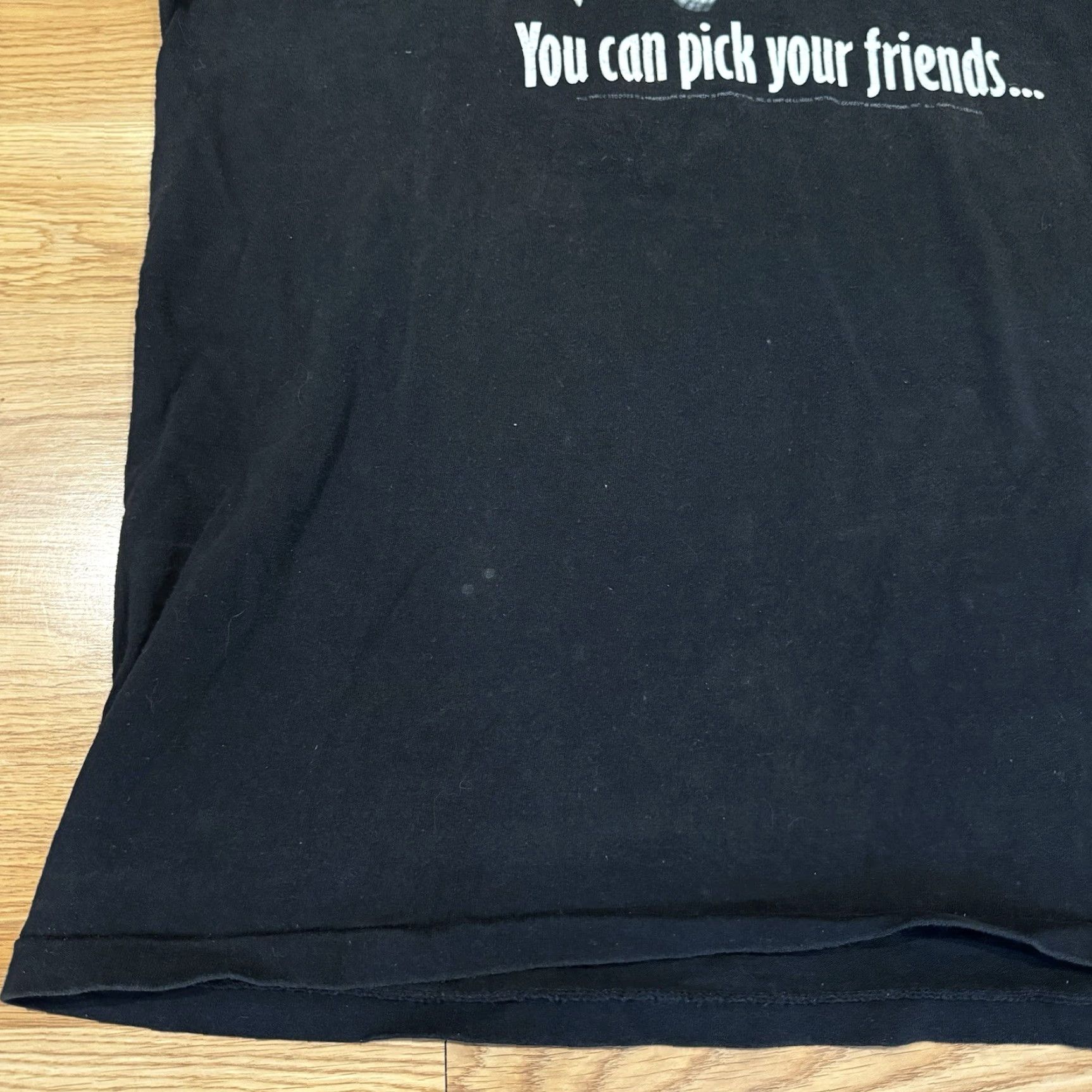 Vintage VINTAGE AllSport Shirt XL Black 90s Three Stooges Pick Your Friends Short Sleeve Crew Neck Movie Funny 90s Mens T-Shirt Size US XL / EU 56 / 4 - 3 Thumbnail